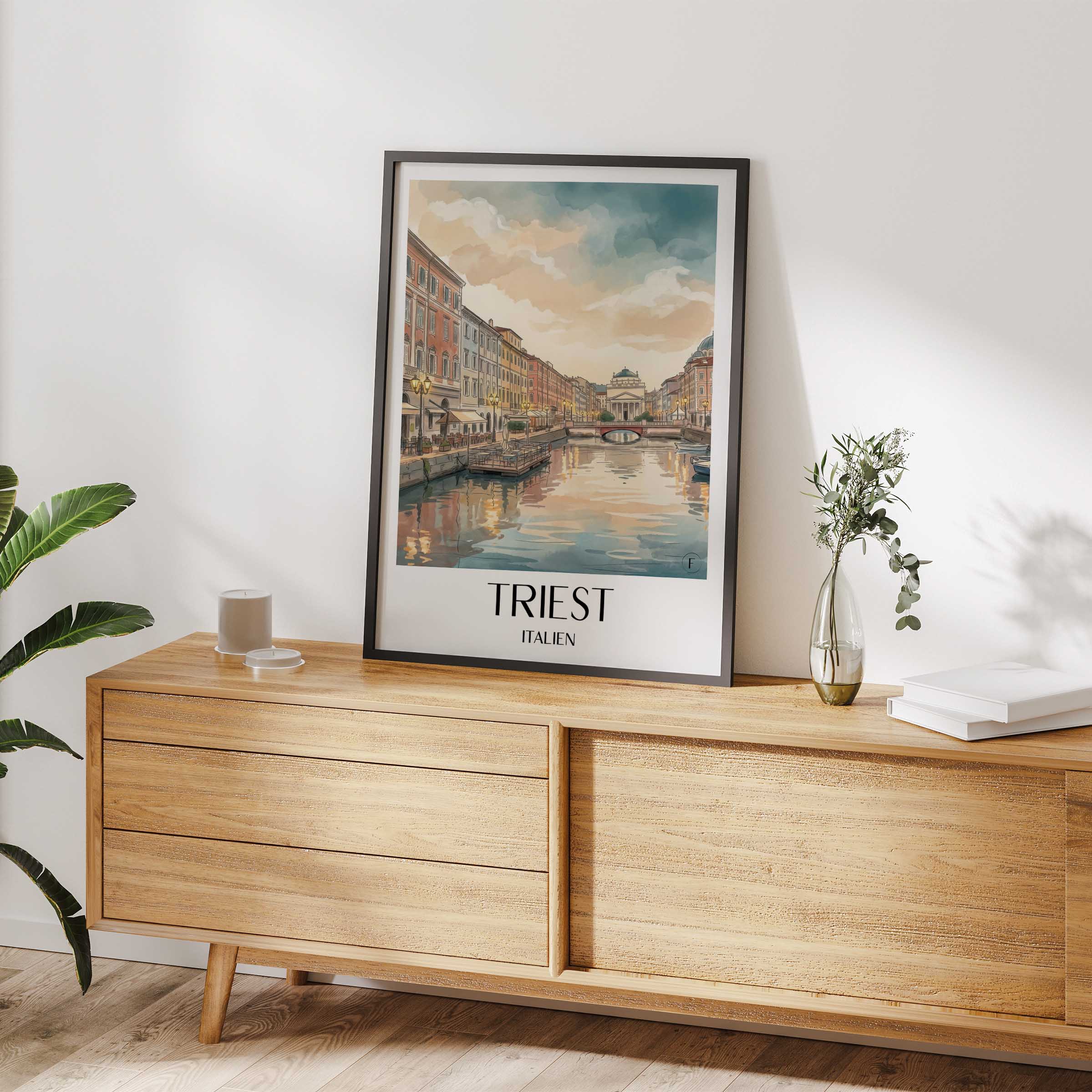 triest-italien-italien-poster-aquarell