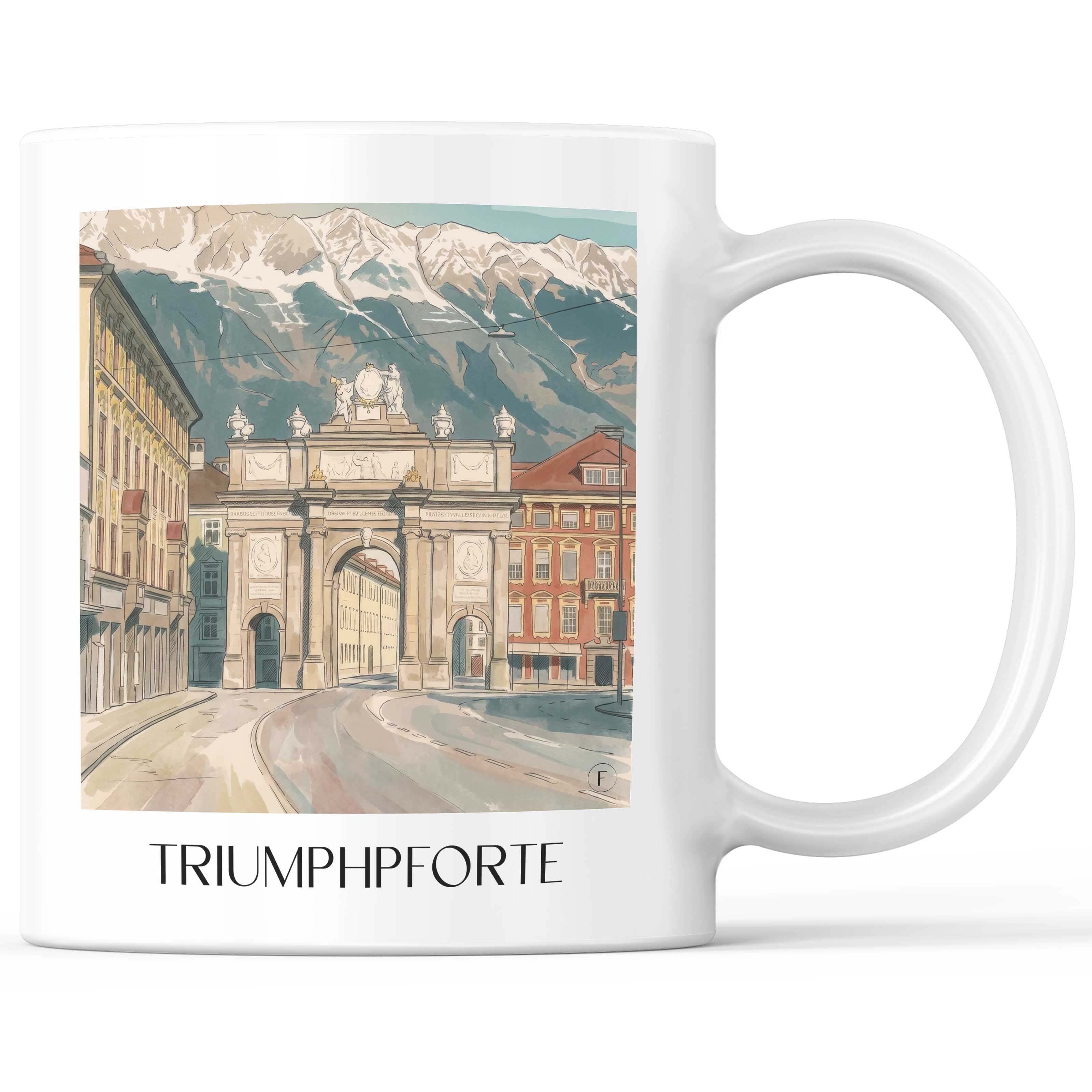 triumphpforte-innsbruck-österreich-und-österreich-kaffeebecher-aquarell