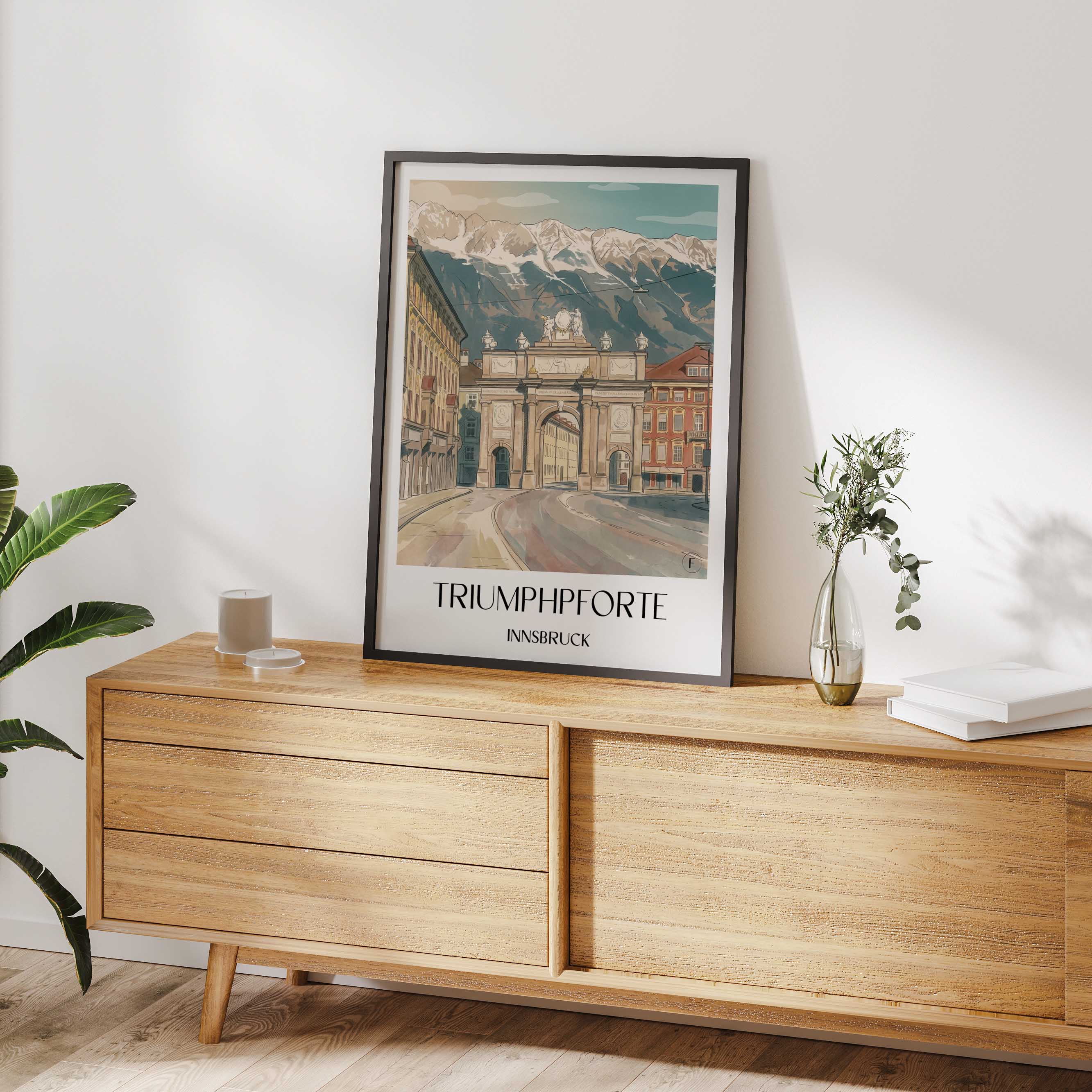 triumphpforte-innsbruck-österreich-und-österreich-poster-aquarell