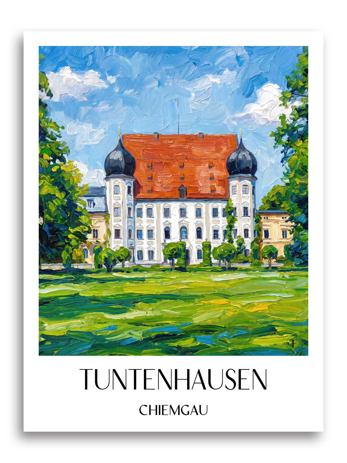 tuntenhausen-chiemgau-deutschland-poster-oil-painting-oelgemaelde