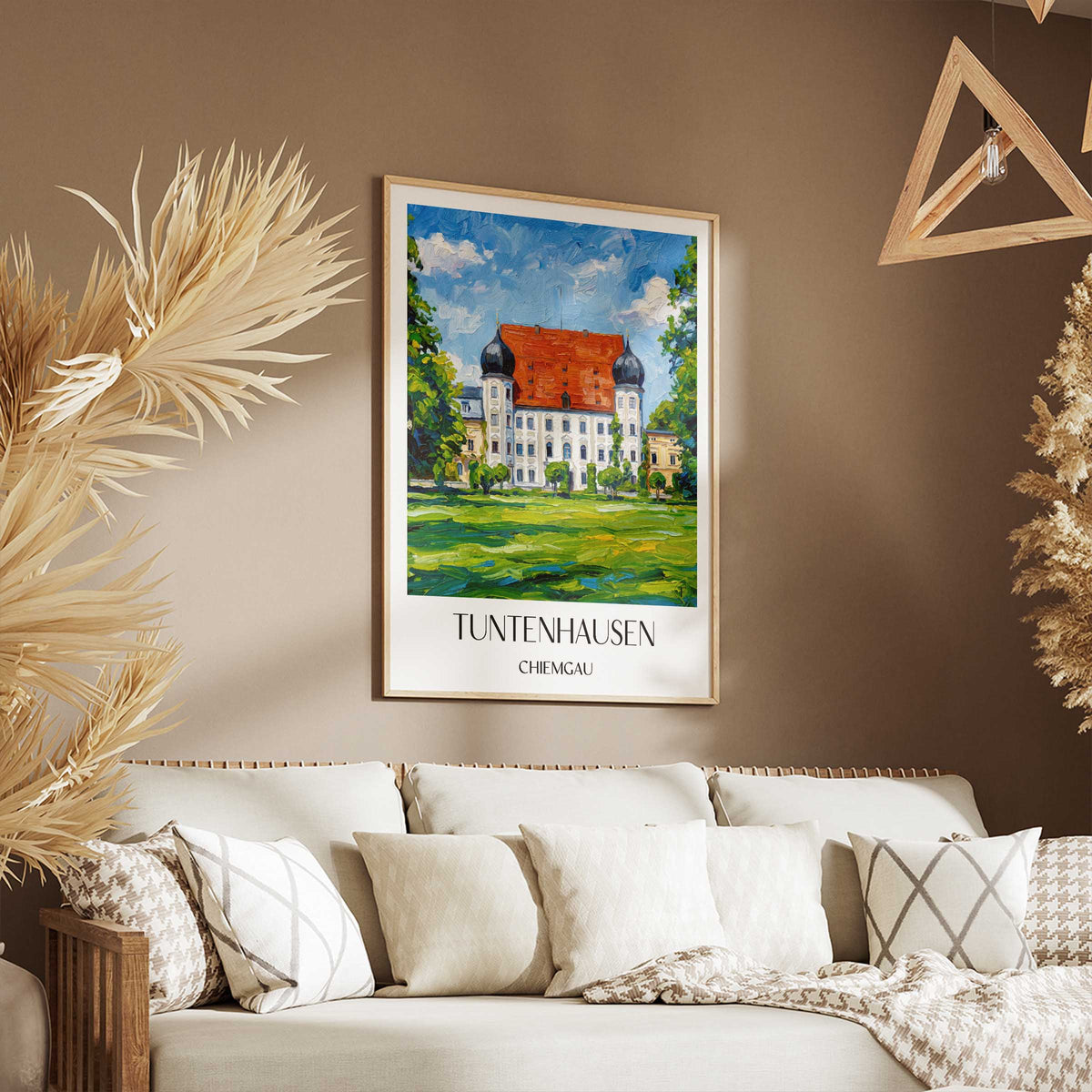 tuntenhausen-chiemgau-deutschland-poster-oil-painting-oelgemaelde