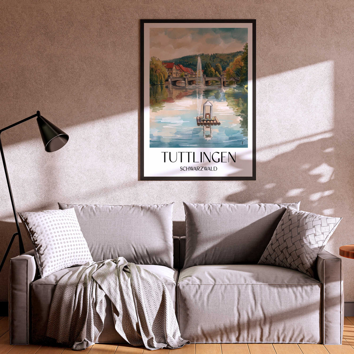 tuttlingen-schwarzwald-deutschland-poster-aquarell