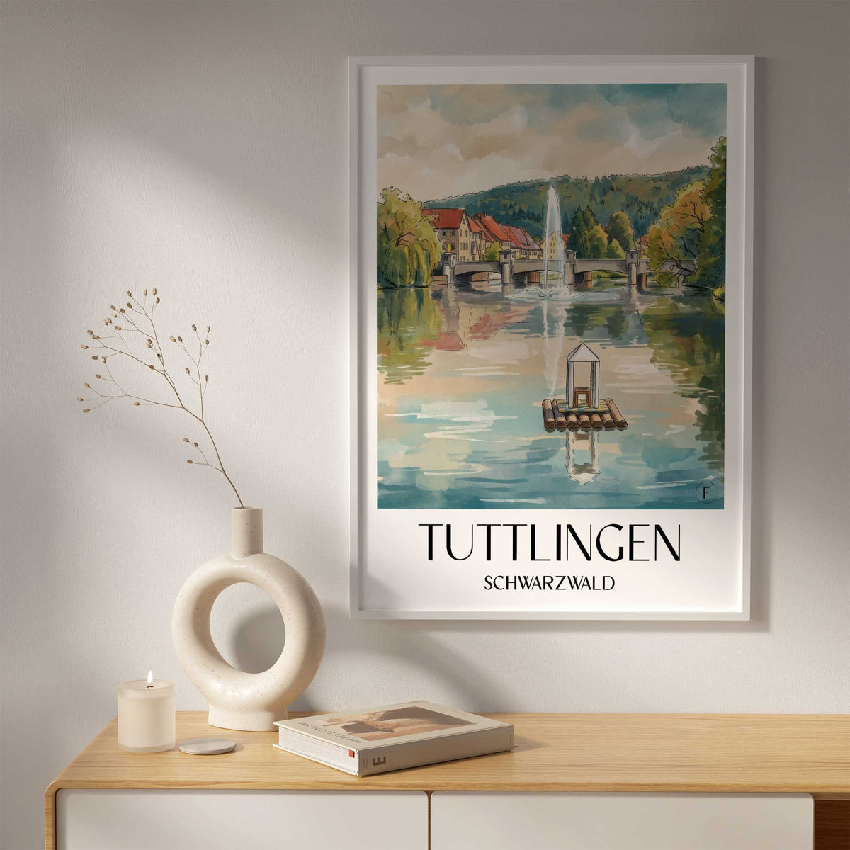 tuttlingen-schwarzwald-deutschland-poster-aquarell