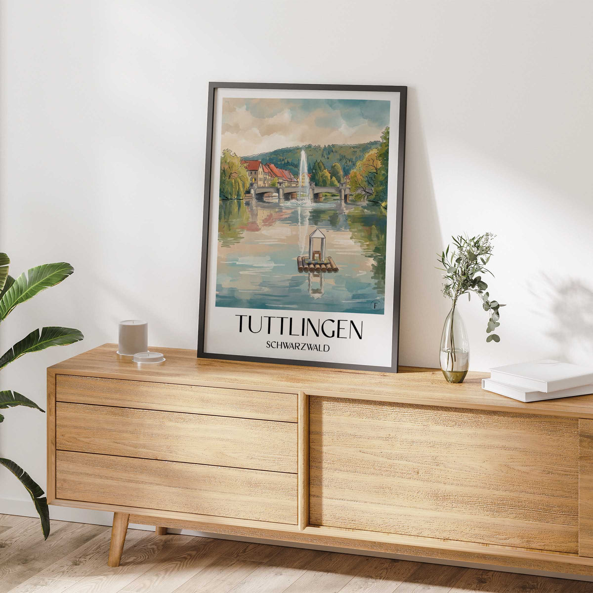 tuttlingen-schwarzwald-deutschland-poster-aquarell