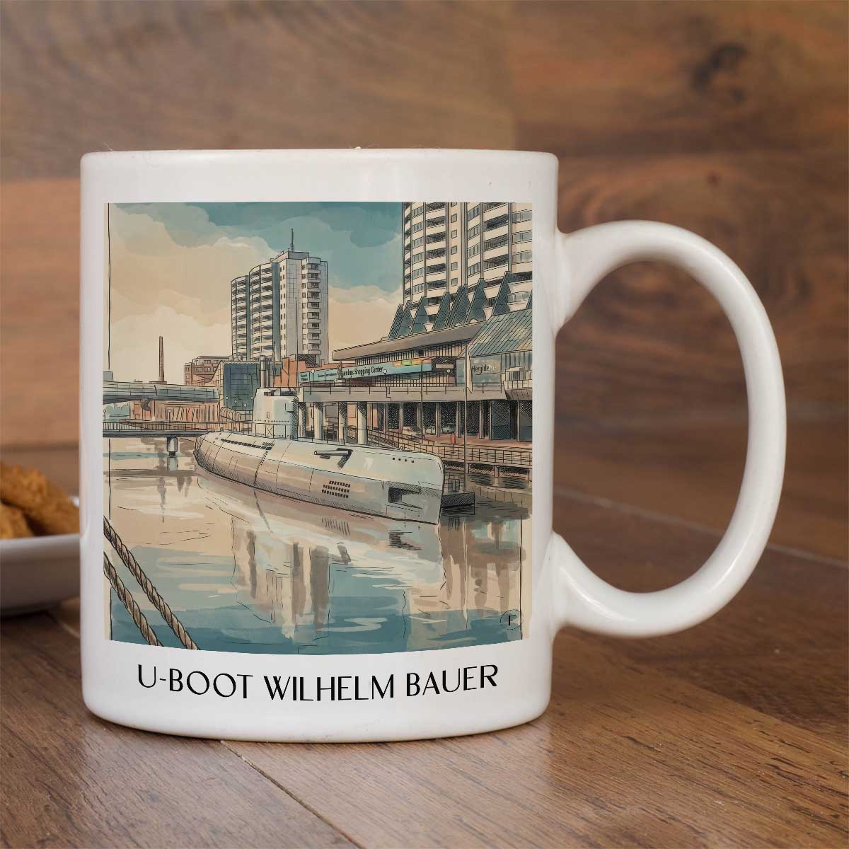 u-boot-wilhelm-bauer-bremerhaven-deutschland-kaffeebecher-aquarell