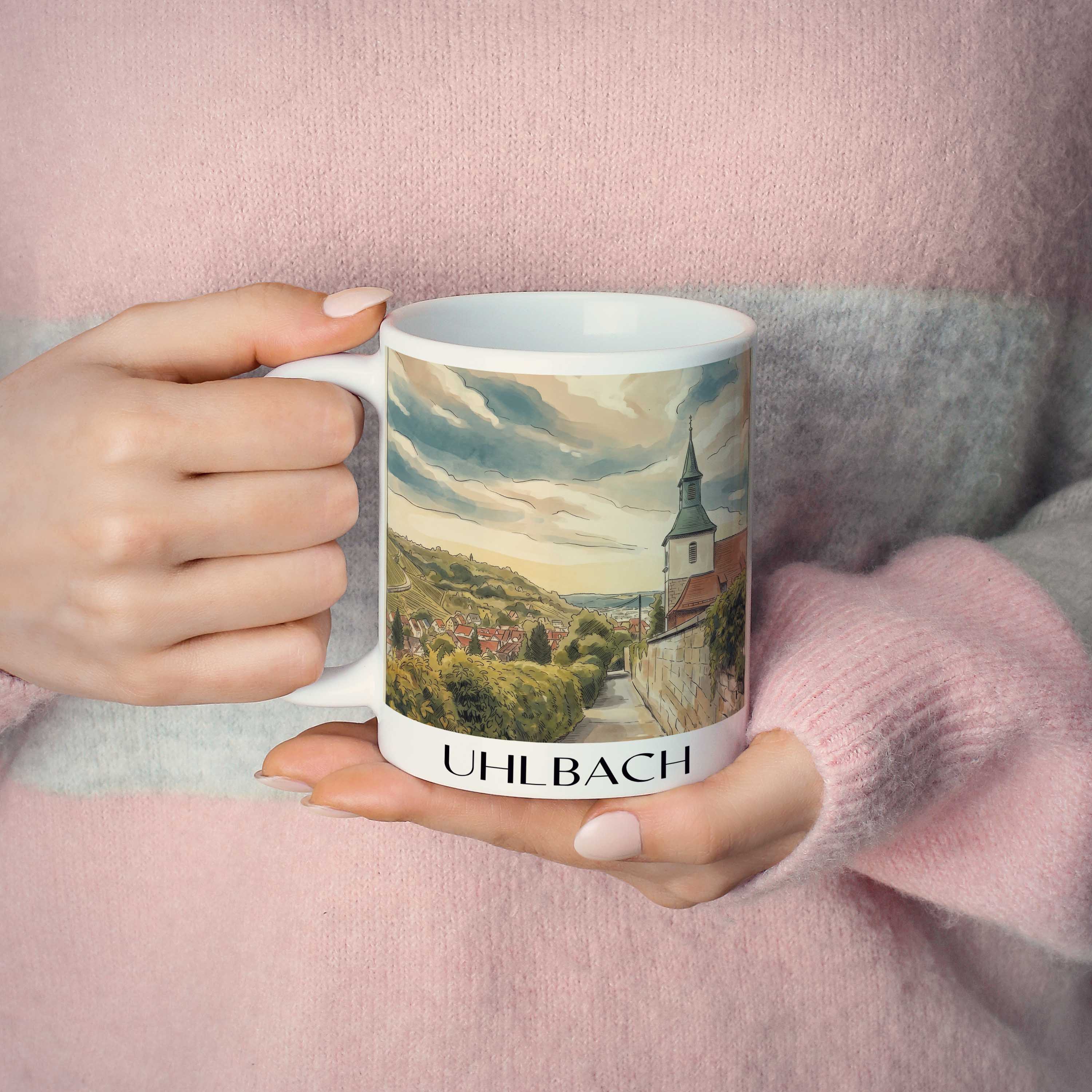 uhlbach-stuttgart-deutschland-kaffeebecher-aquarell