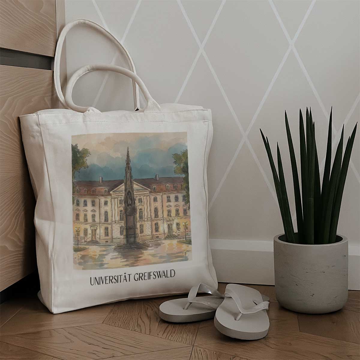universität--greifswald-deutschland-einkaufstasche-aquarell
