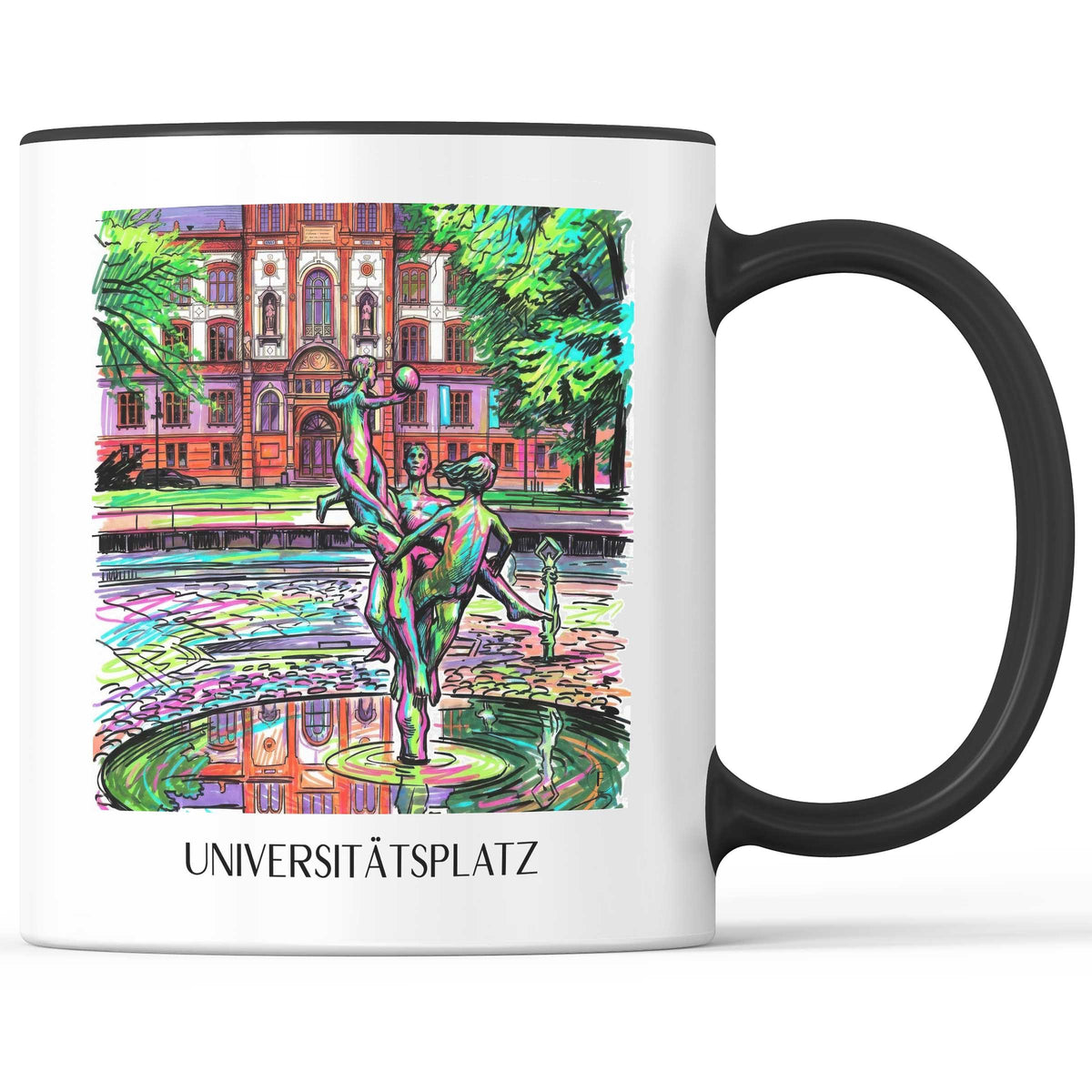 universitätsplatz-rostock-deutschland-kaffeebecher-graffiti