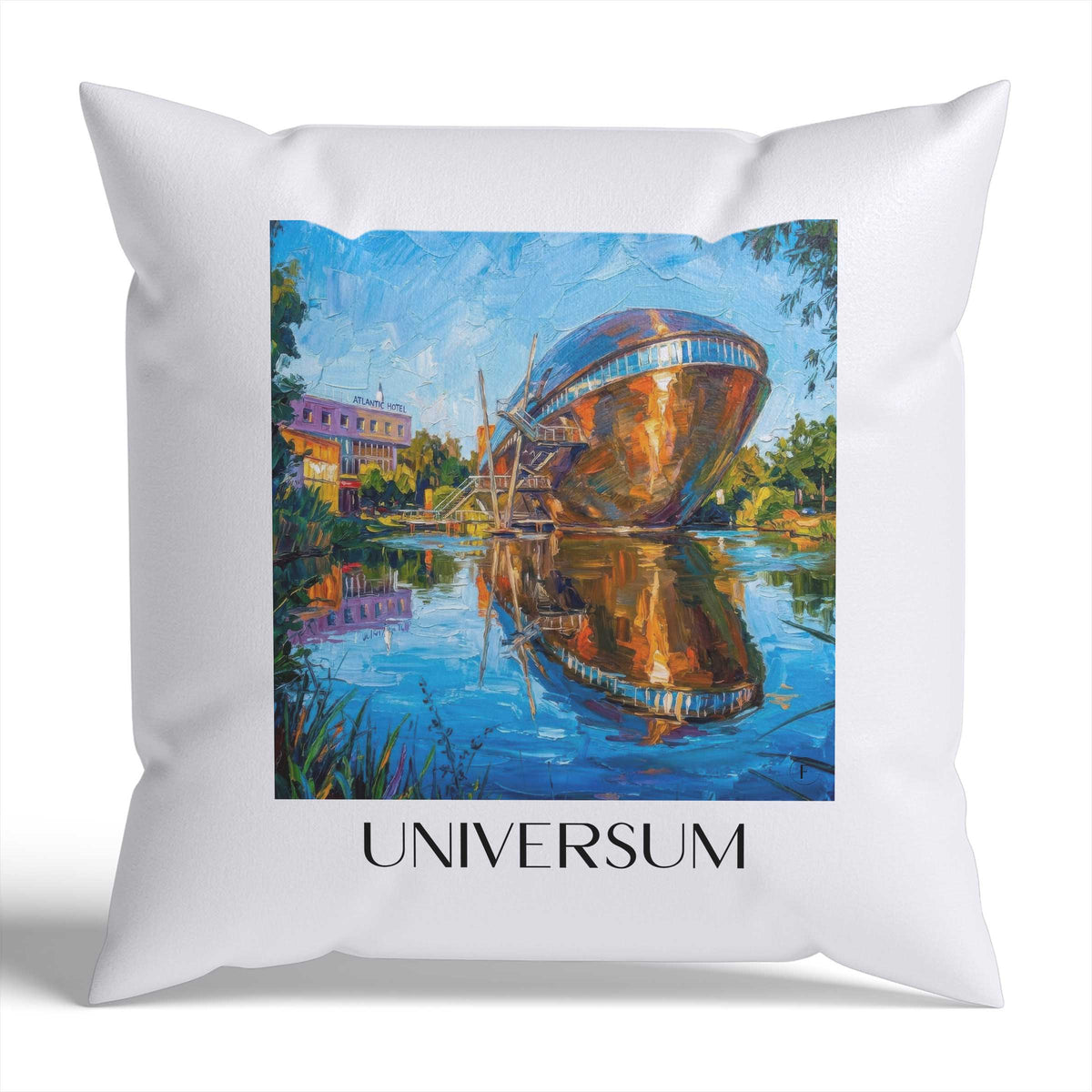 universum-bremen-deutschland-kissenbezug-oil-painting-oelgemaelde