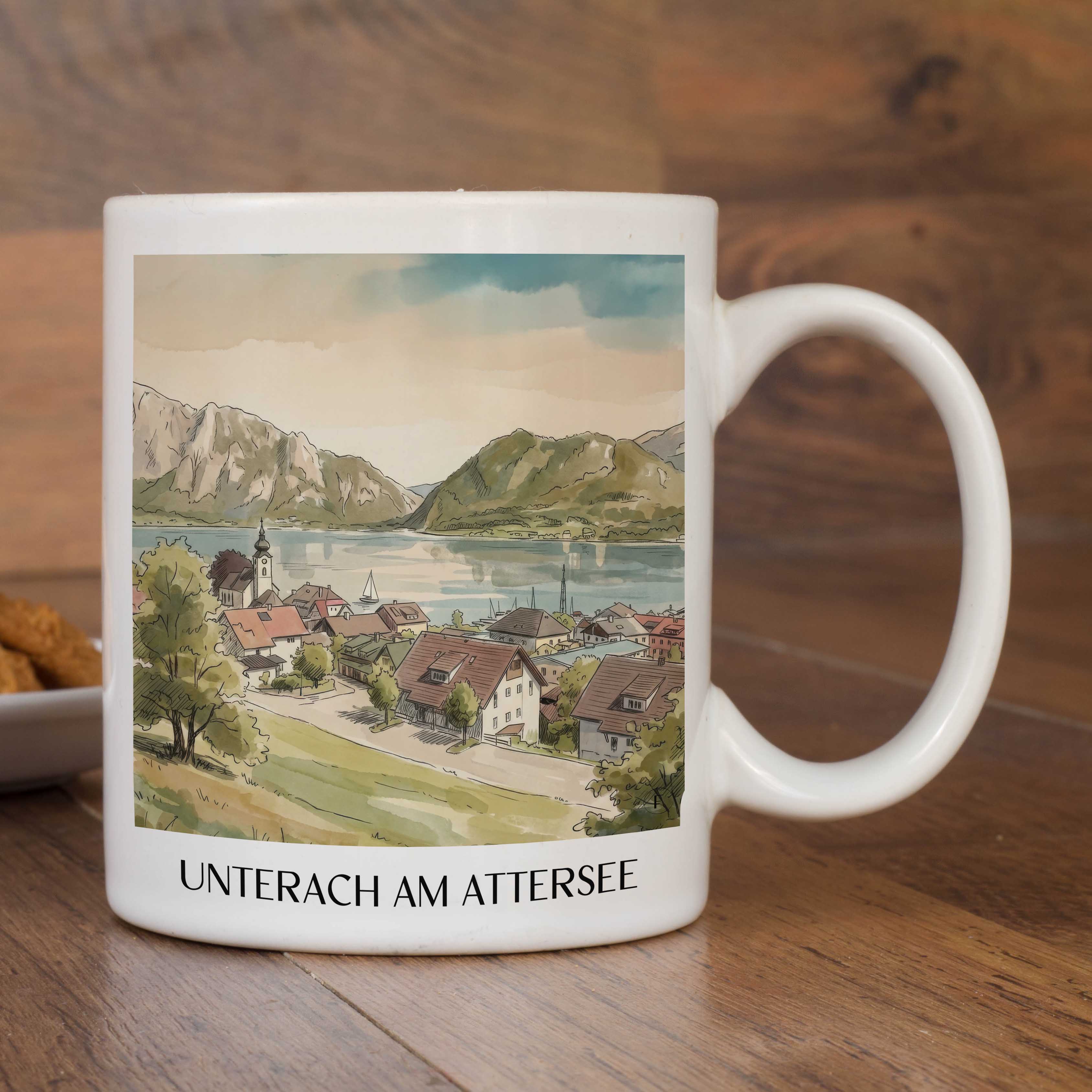 unterach-am-attersee-österreich-österreich-kaffeebecher-aquarell
