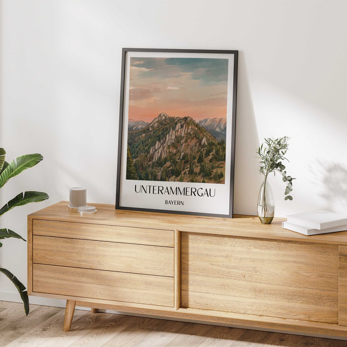 unterammergau-bayern-deutschland-poster-aquarell