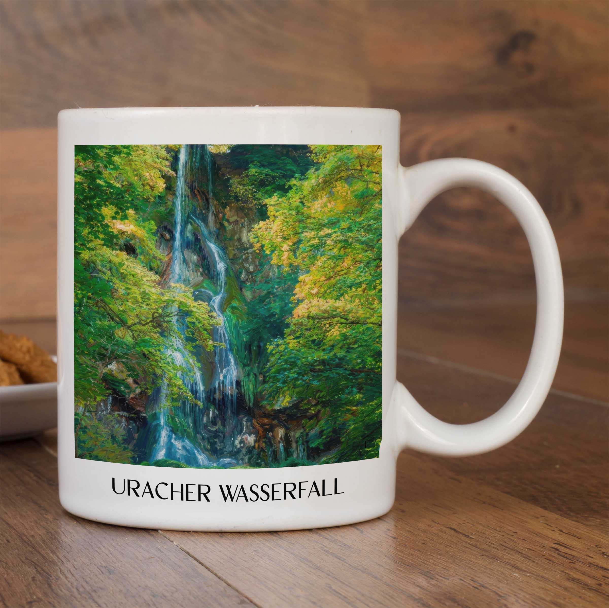 uracher-wasserfall-schwäbische-alb-deutschland-kaffeebecher-oil-painting-oelgemaelde
