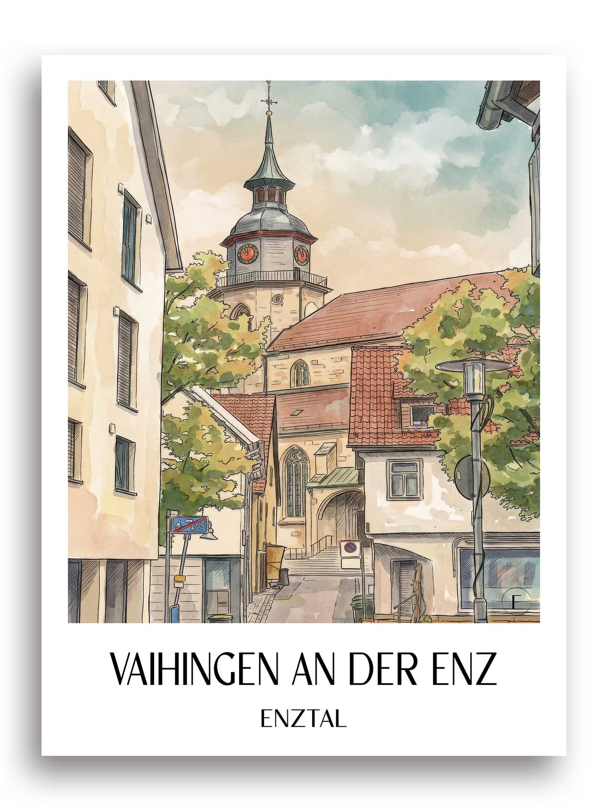 vaihingen-an-der-enz-enztal-deutschland-poster-aquarell