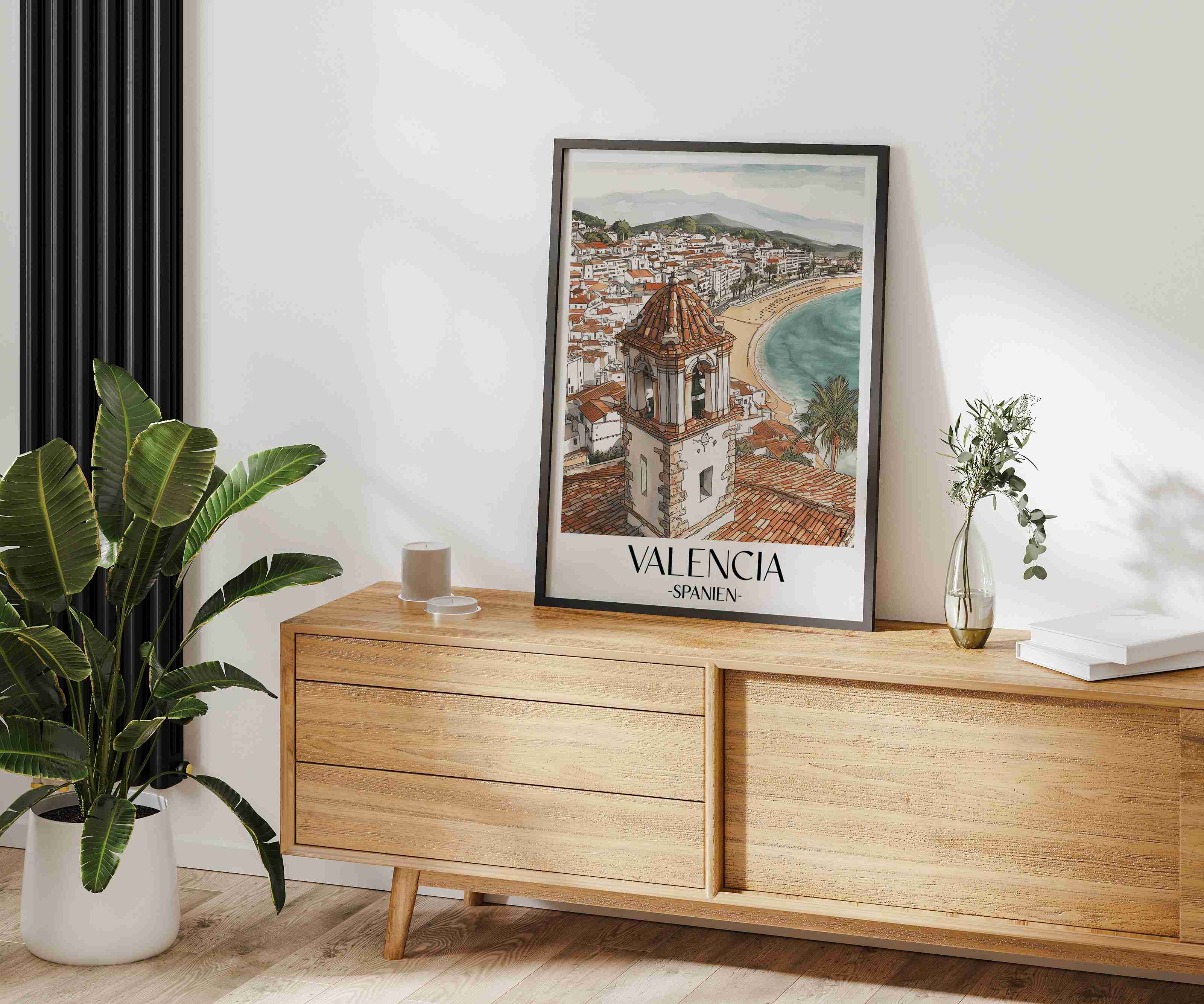valencia-spanien-poster-aquarell