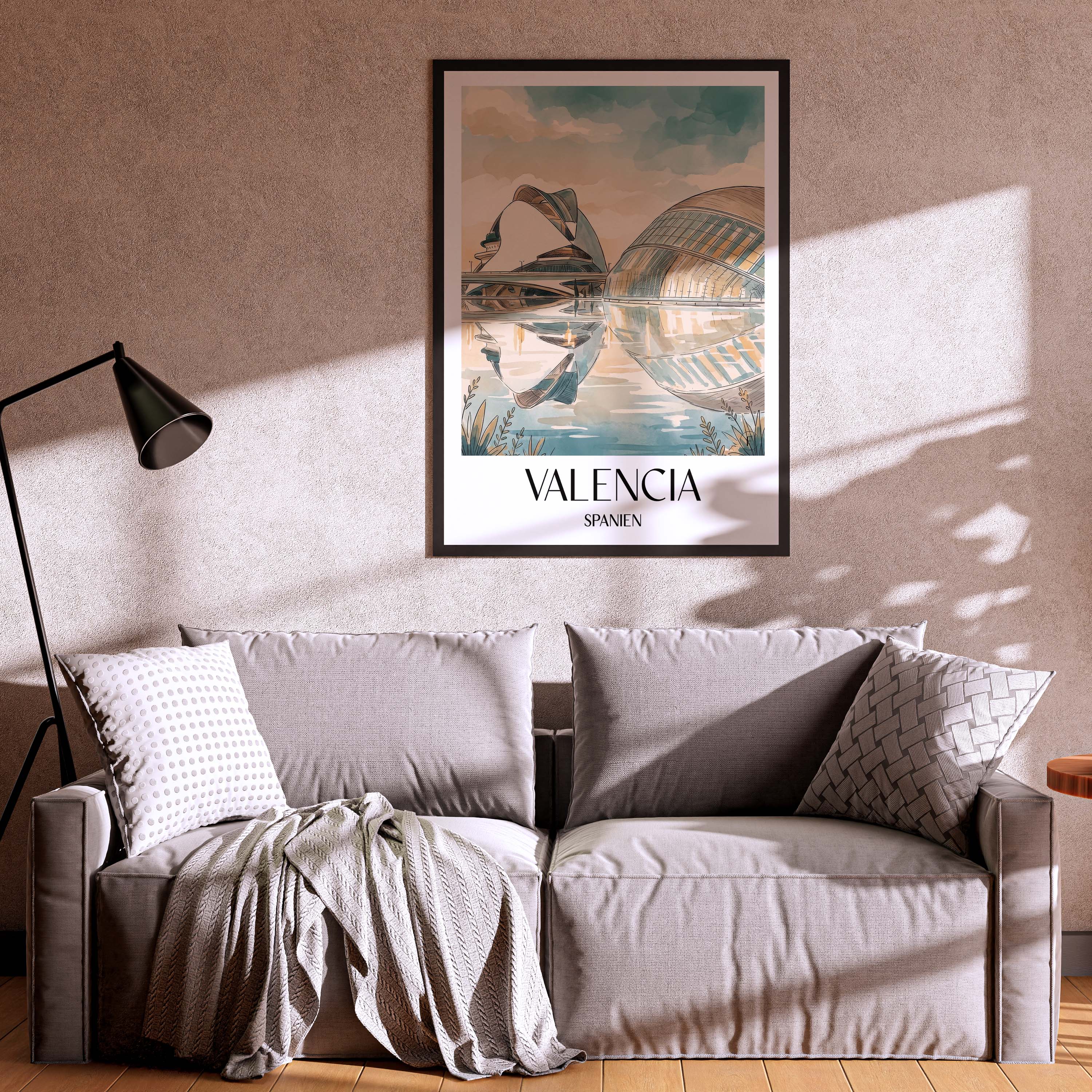 valencia-spanien-poster-aquarell