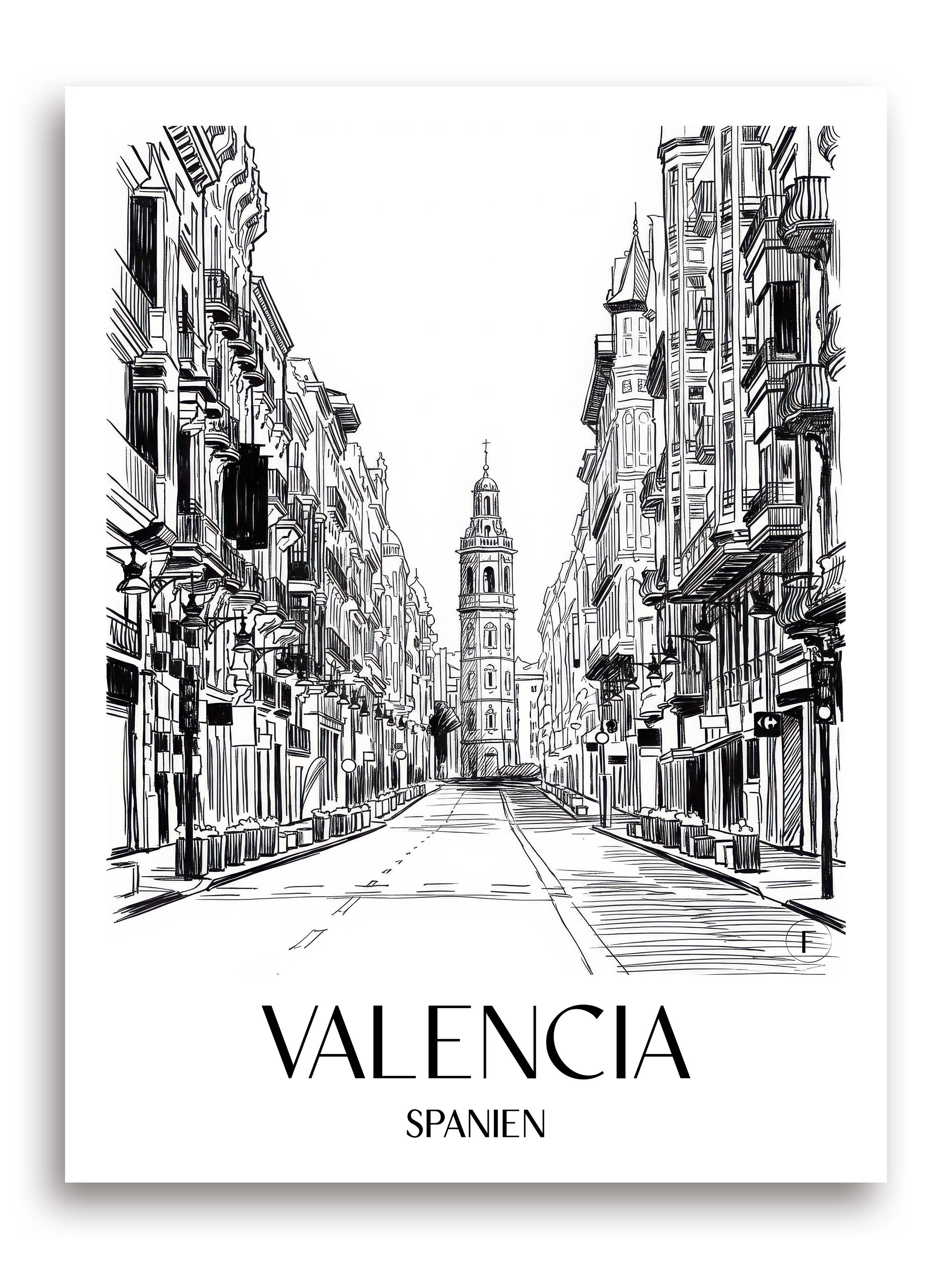 valencia-spanien-spanien-poster-skizze