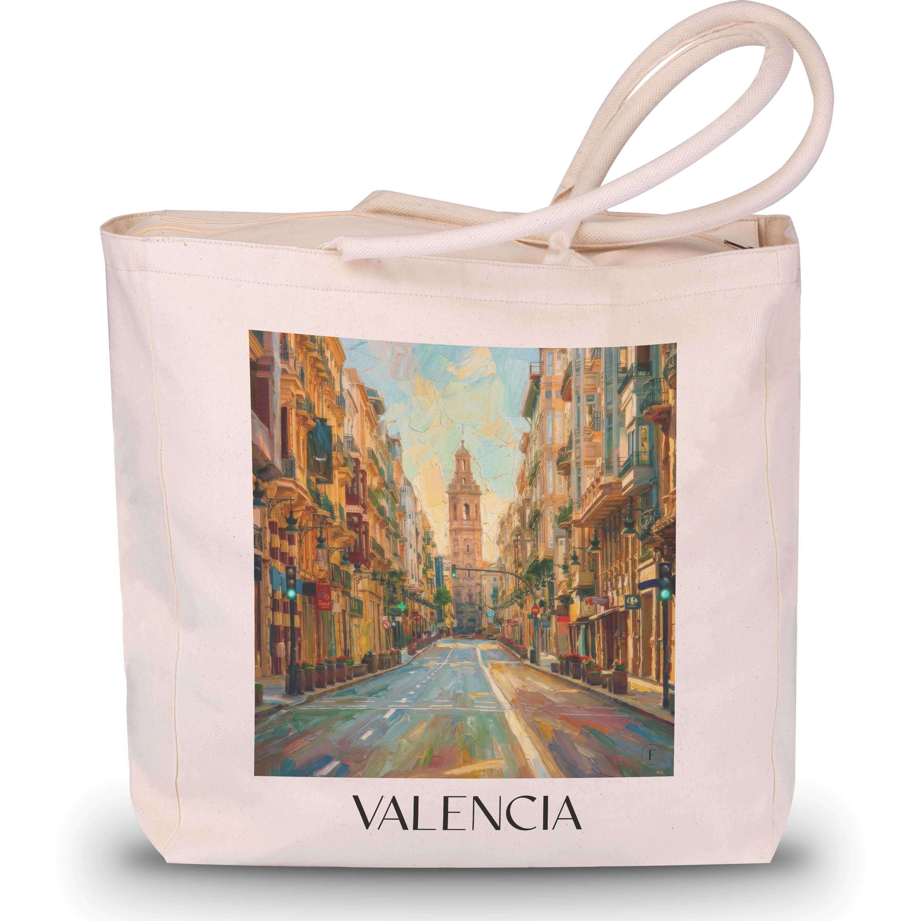 valencia-spanien-spanien-einkaufstasche-oil-painting-oelgemaelde