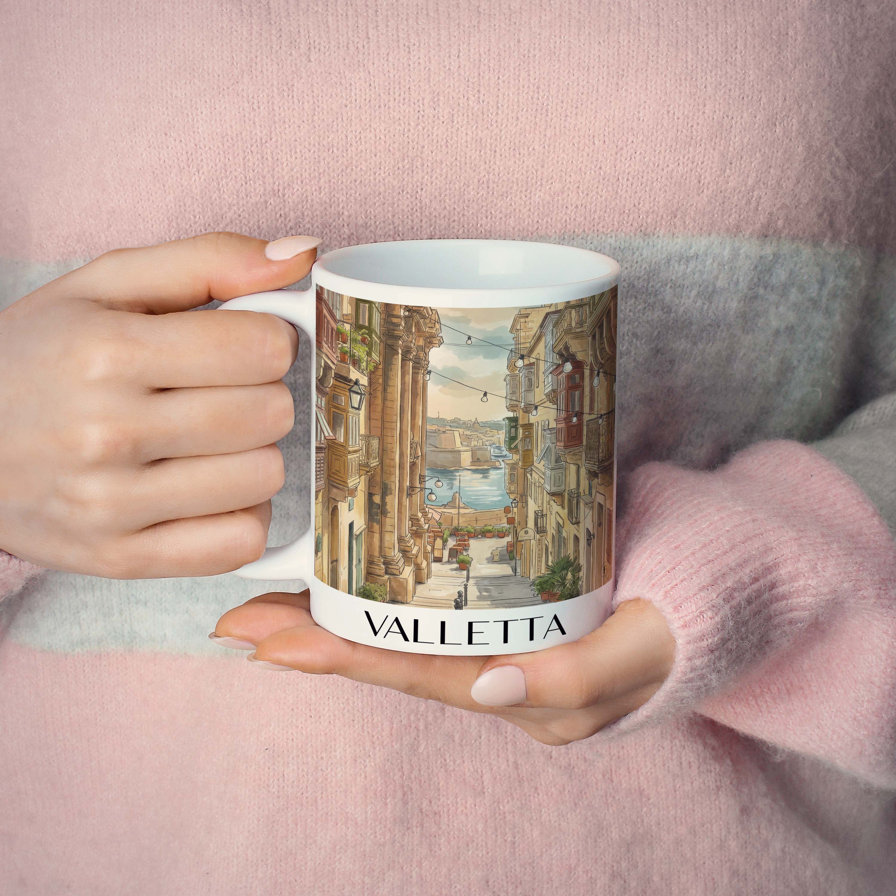 valletta-malta-kaffeebecher-aquarell