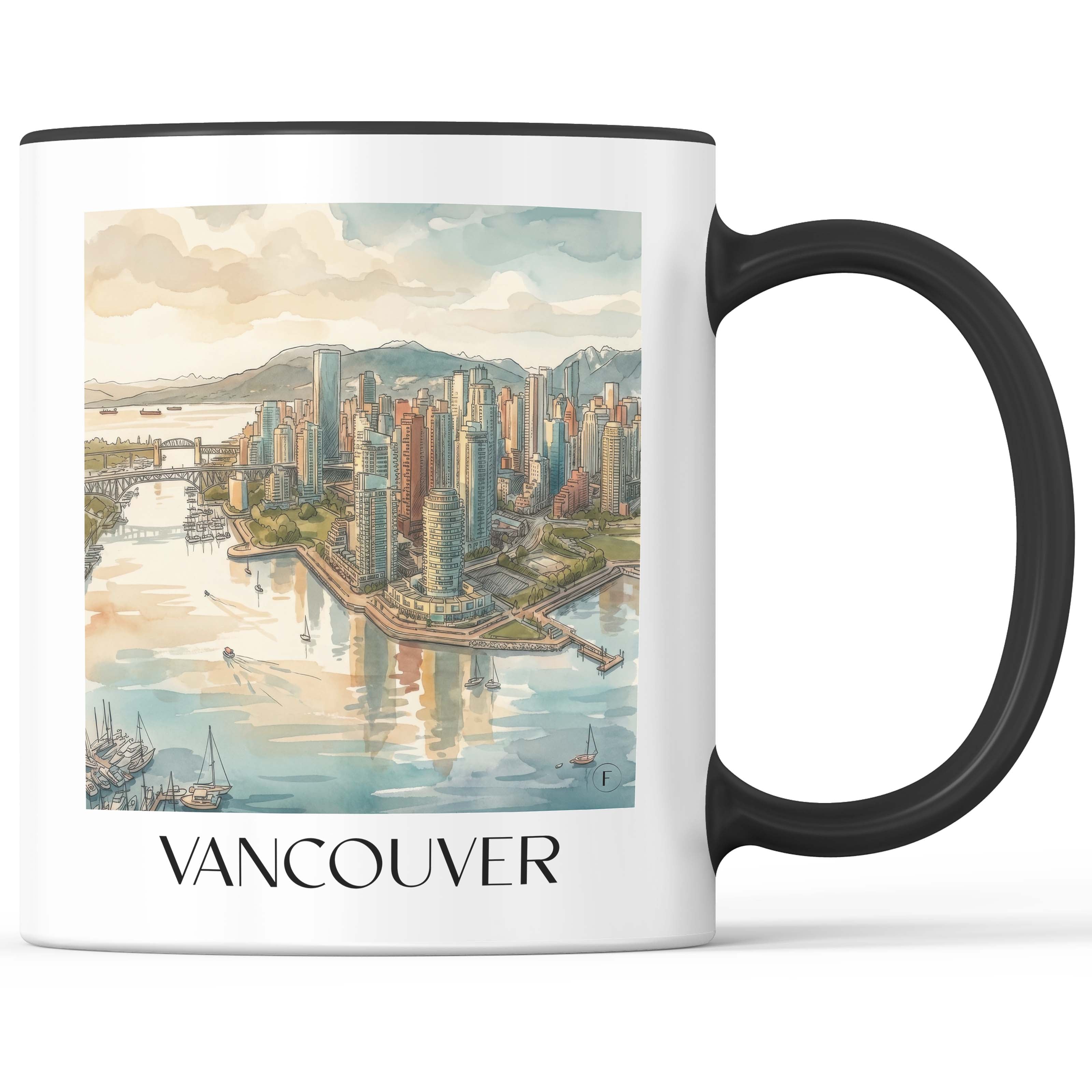 vancouver-kanada-kaffeebecher-aquarell