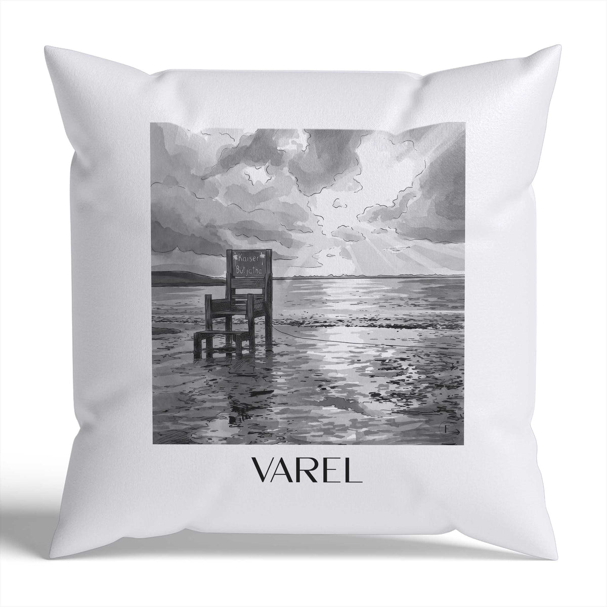 varel-friesland-deutschland-kissenbezug-aquarell-schwarz-weiss