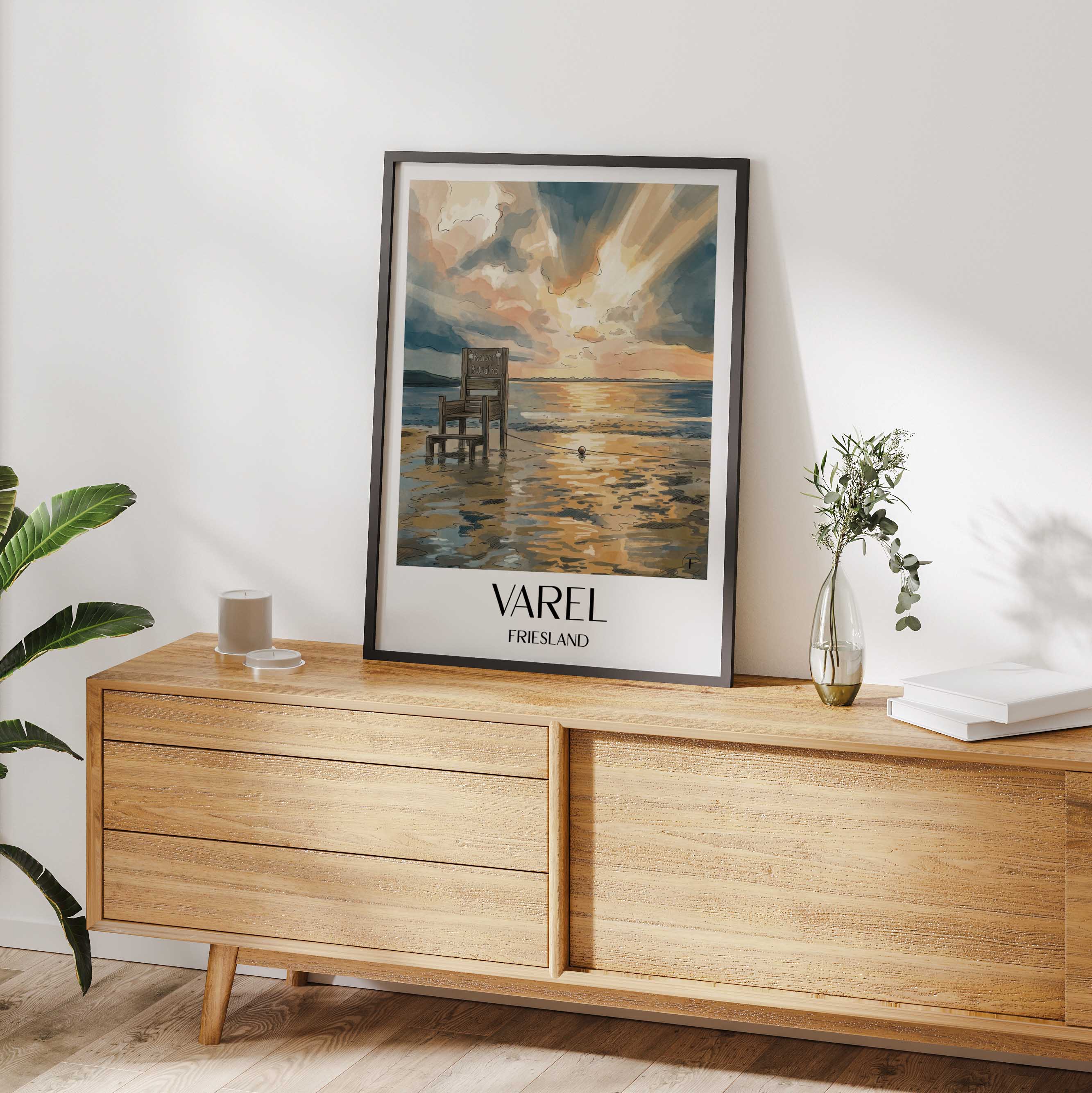 varel-friesland-deutschland-poster-aquarell