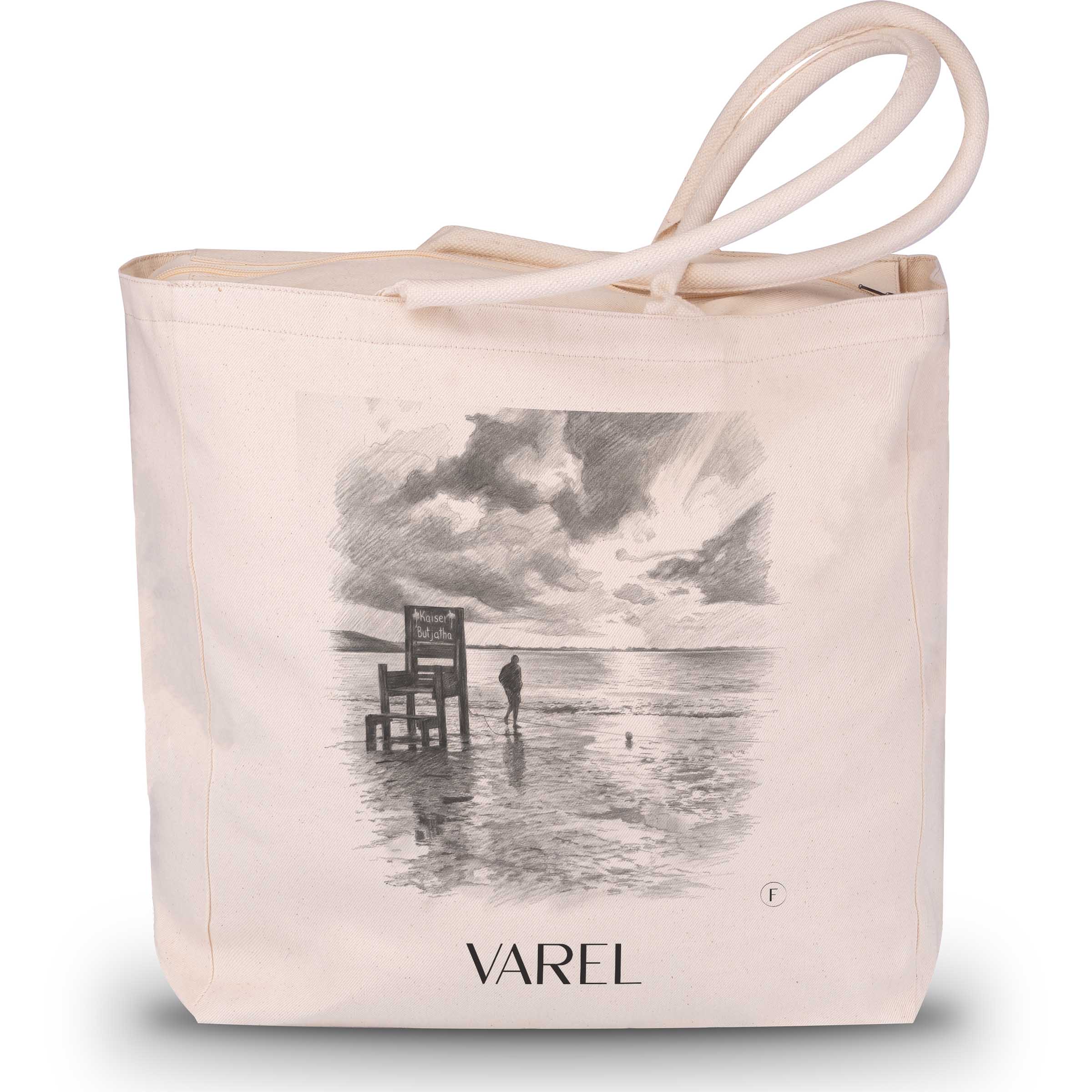 Varel Shopping Tasche - Friesland - Deutschland Tote Bag - Einkaufstasche im Zeichnung Stil - favplace