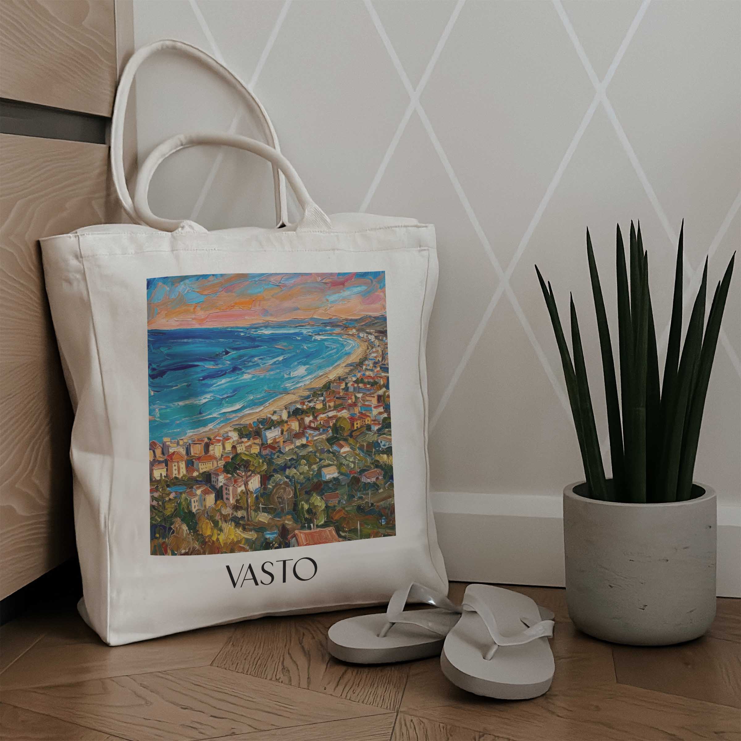 vasto-abruzzen-italien-einkaufstasche-oil-painting-oelgemaelde