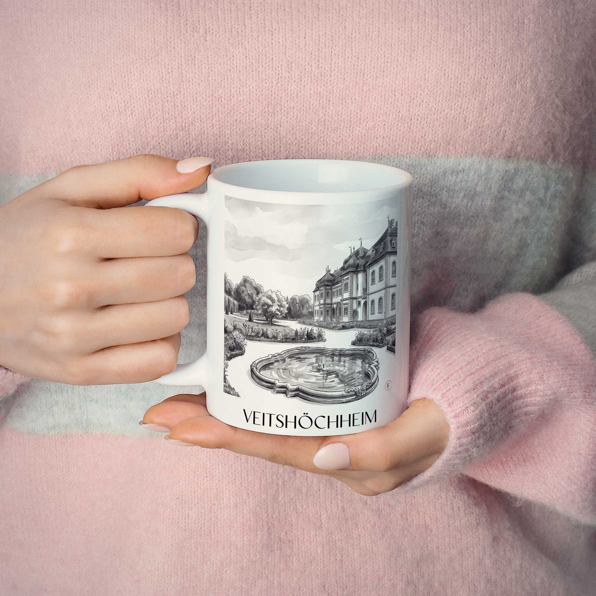 veitshöchheim-würzburg-deutschland-kaffeebecher-aquarell-schwarz-weiss