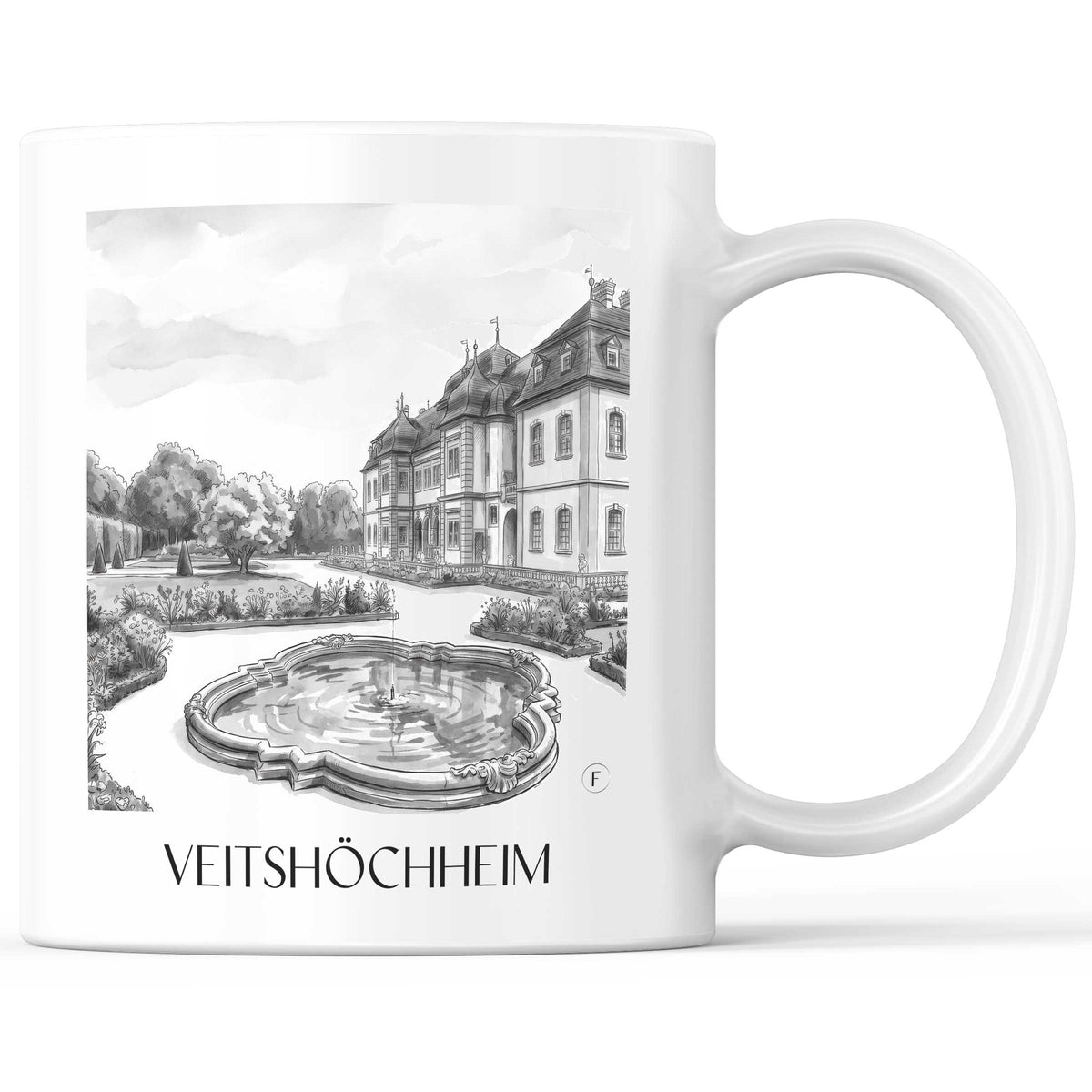 veitshöchheim-würzburg-deutschland-kaffeebecher-aquarell-schwarz-weiss