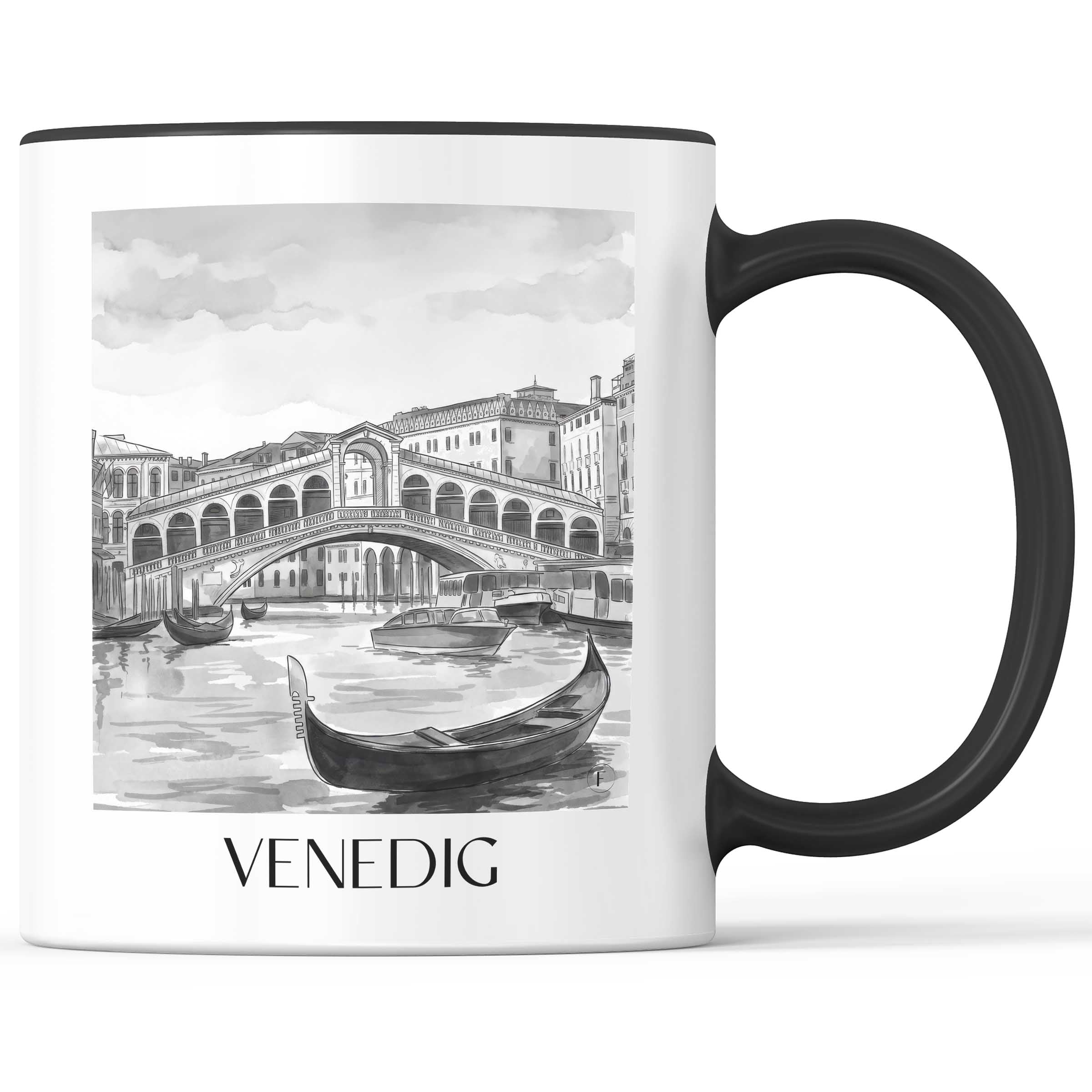venedig-italien-kaffeebecher-aquarell-schwarz-weiss
