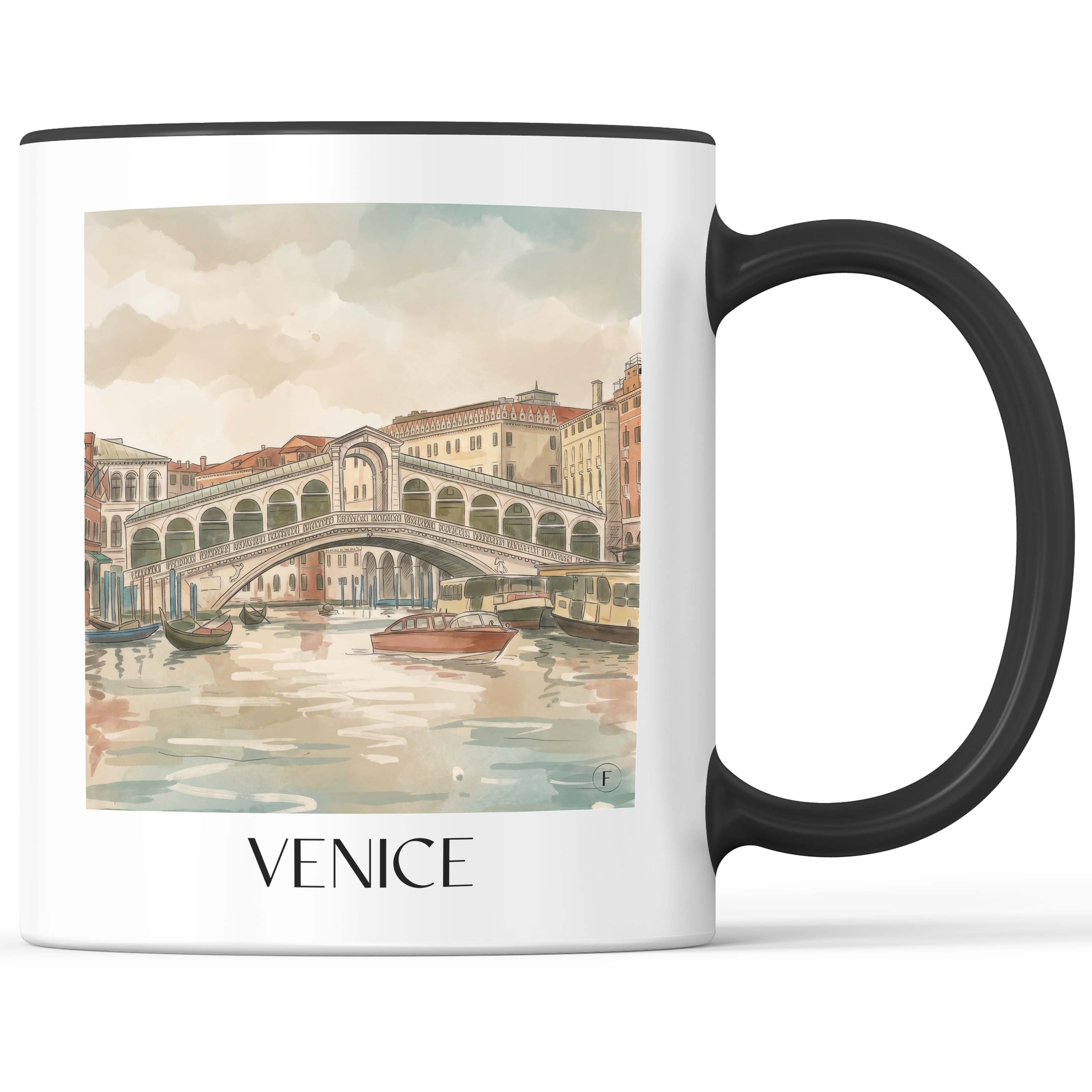 Venedig - Italien Becher - Kaffeetasse im Aquarell Stil - favplace