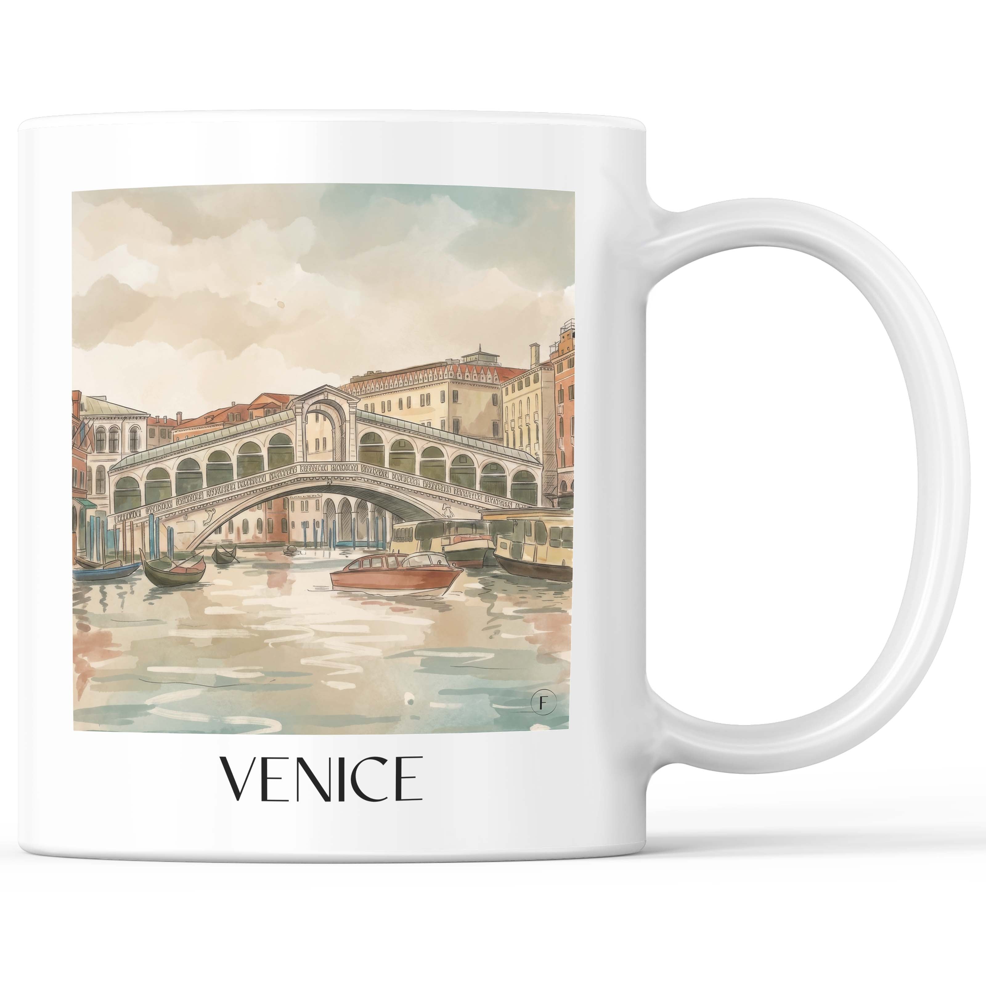 Venedig - Italien Becher - Kaffeetasse im Aquarell Stil - favplace