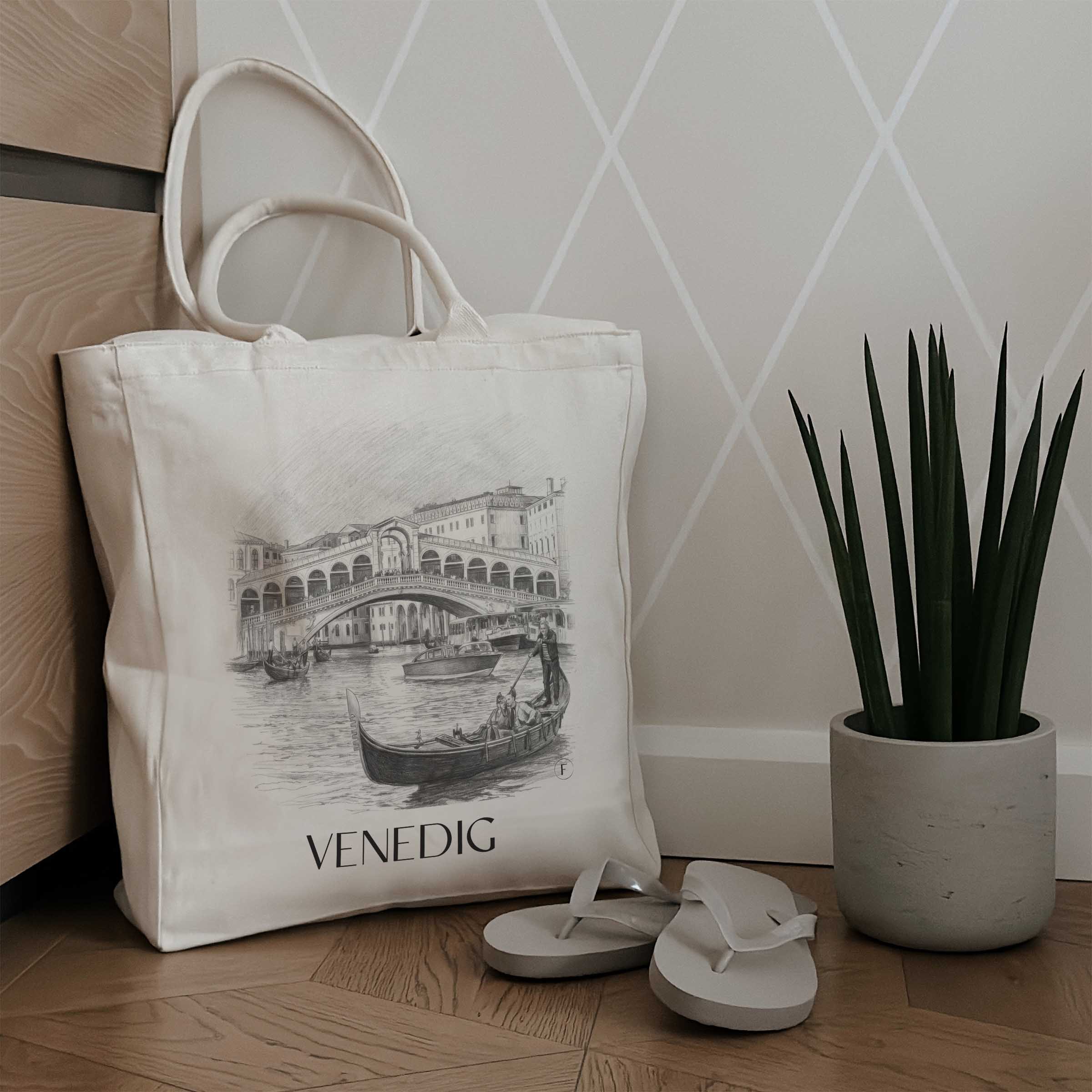 venedig-italien-einkaufstasche-bleistift-zeichnung-drawing
