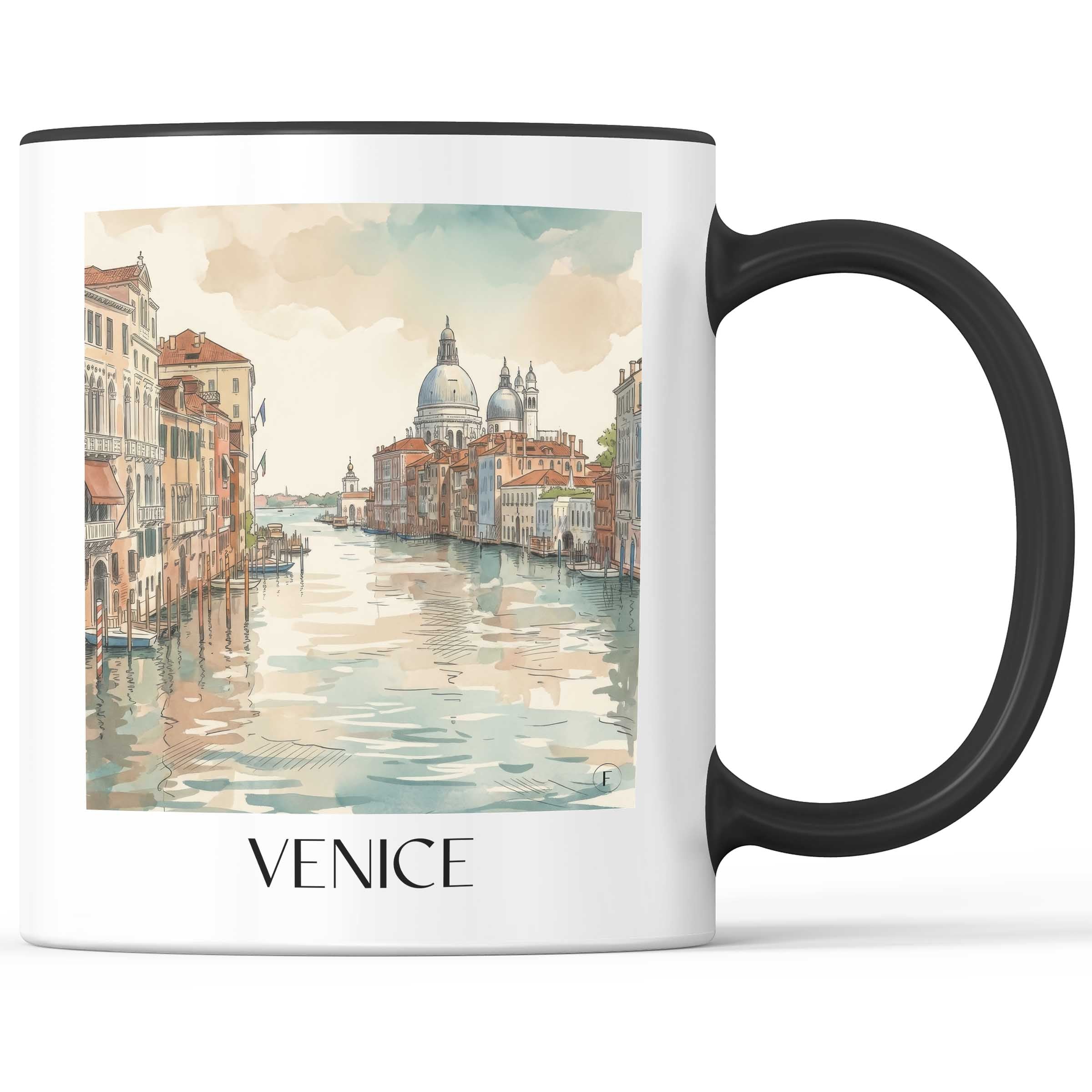 Venedig Kaffeebecher - Italien - Italien Becher - Kaffeetasse im Aquarell Stil - favplace