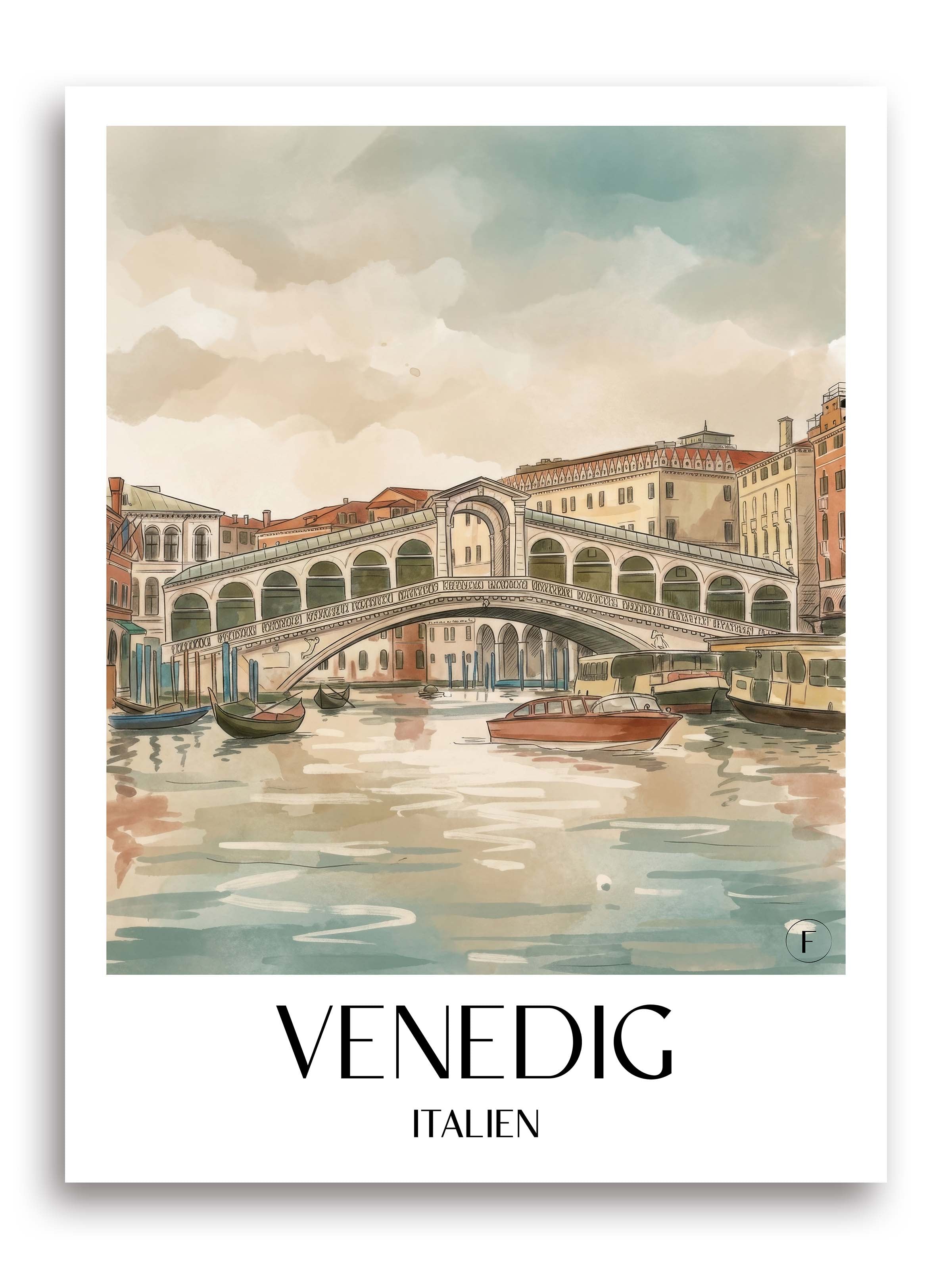 venedig-italien-poster-aquarell