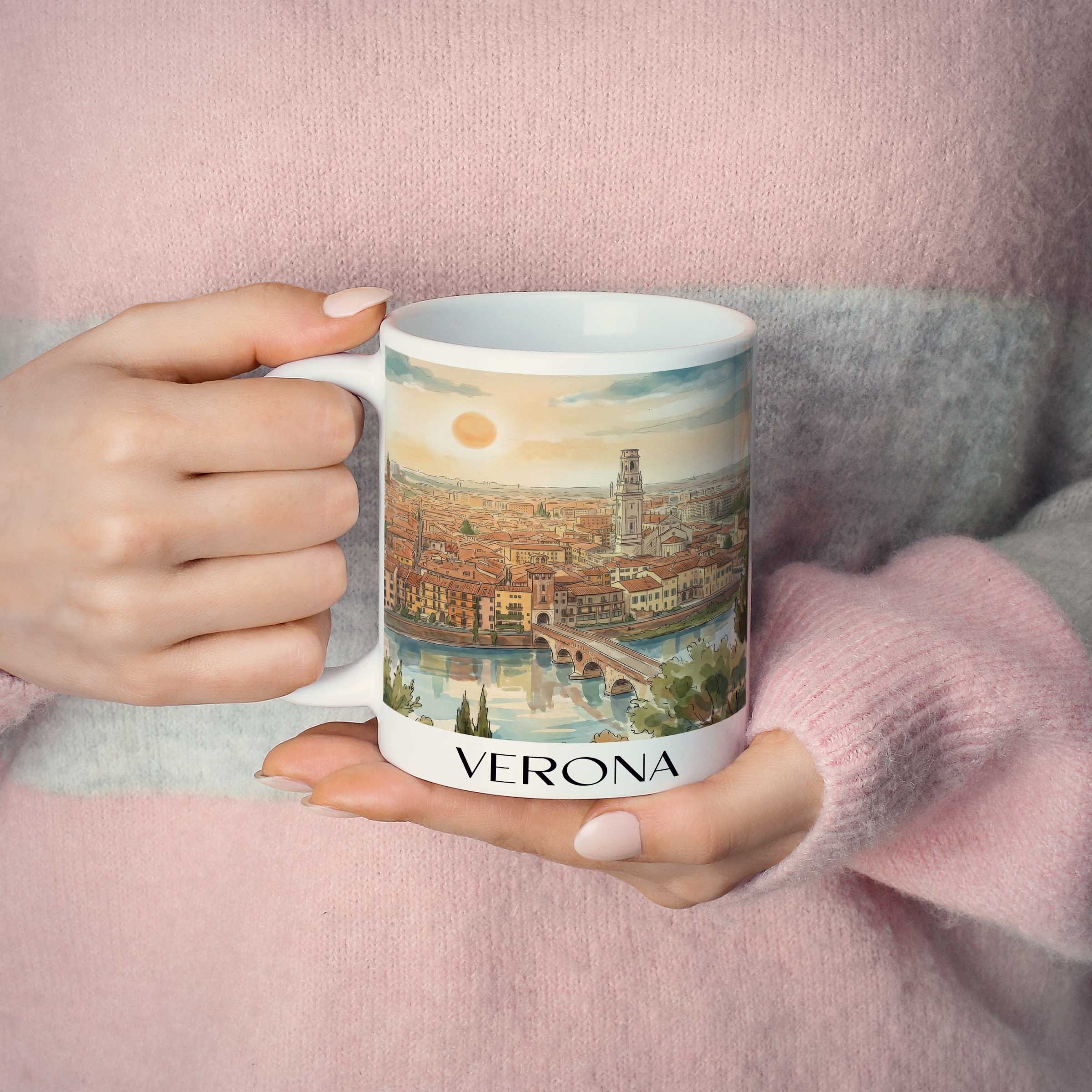 verona-italien-italien-kaffeebecher-aquarell