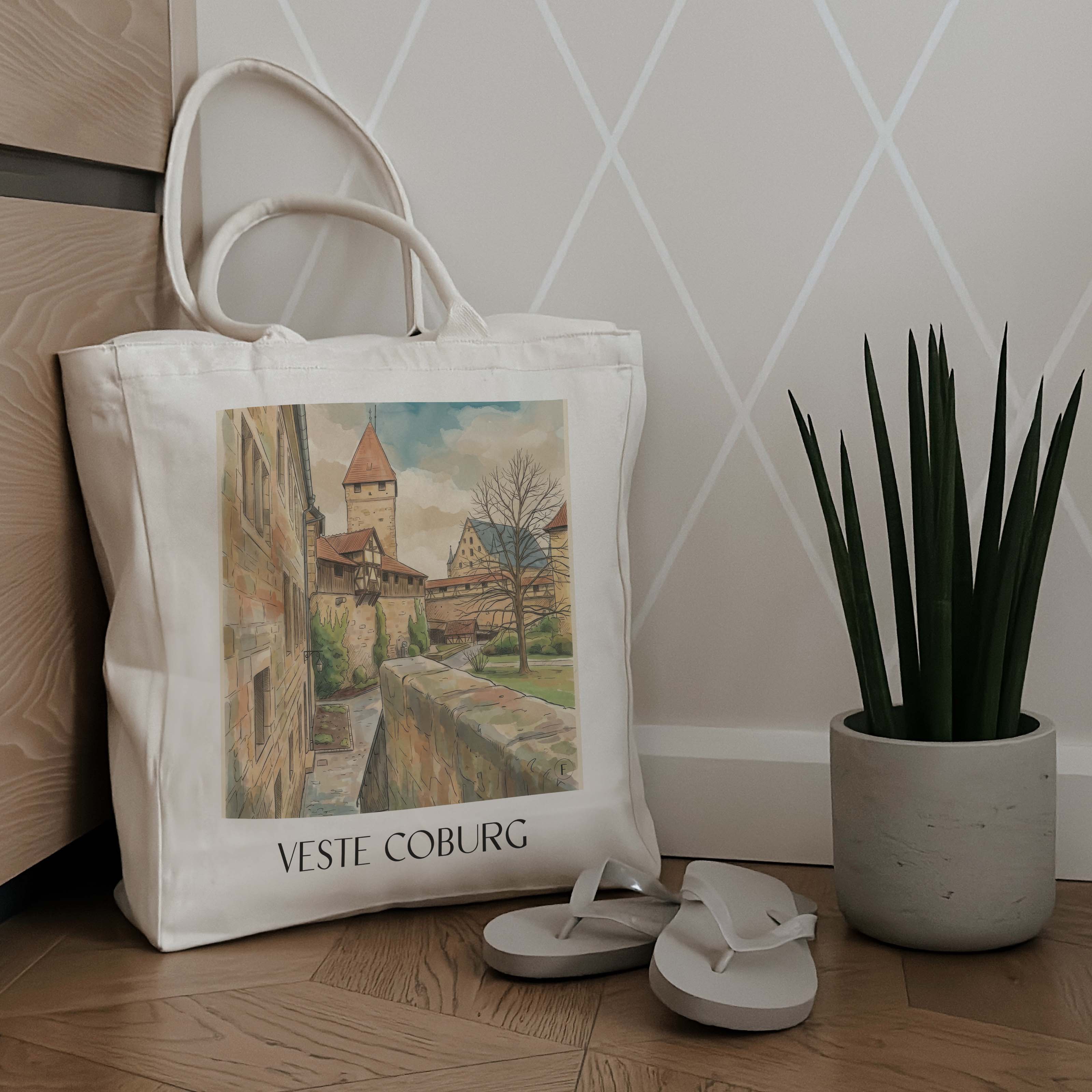 veste-coburg-deutschland-einkaufstasche-aquarell