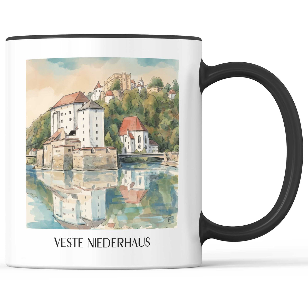 veste-niederhaus-passau-deutschland-kaffeebecher-aquarell