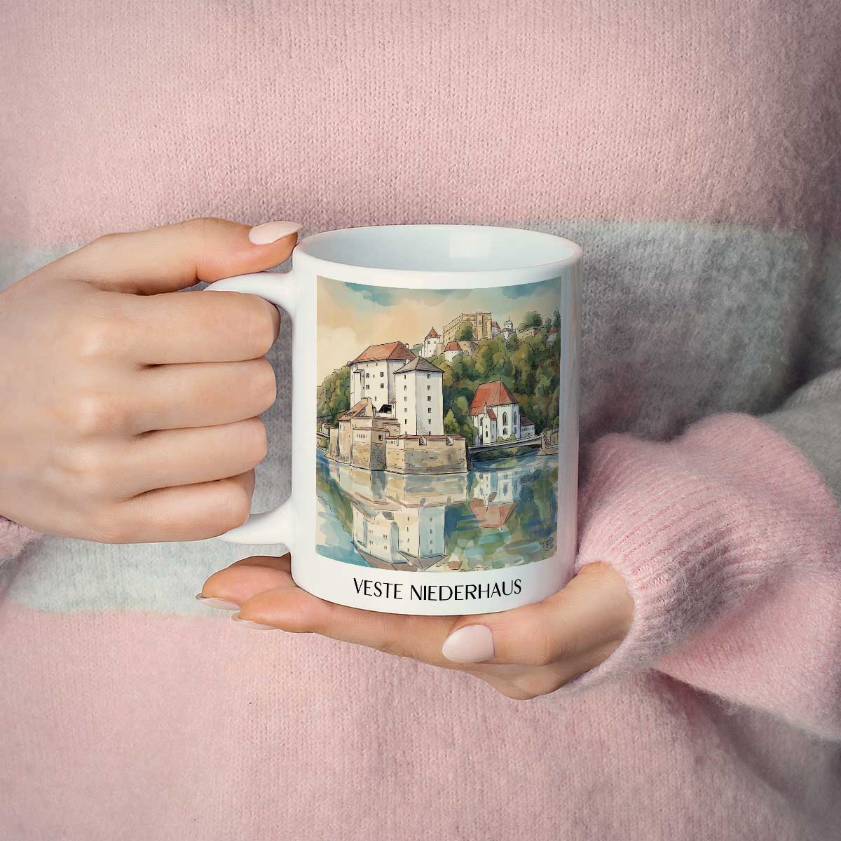 veste-niederhaus-passau-deutschland-kaffeebecher-aquarell