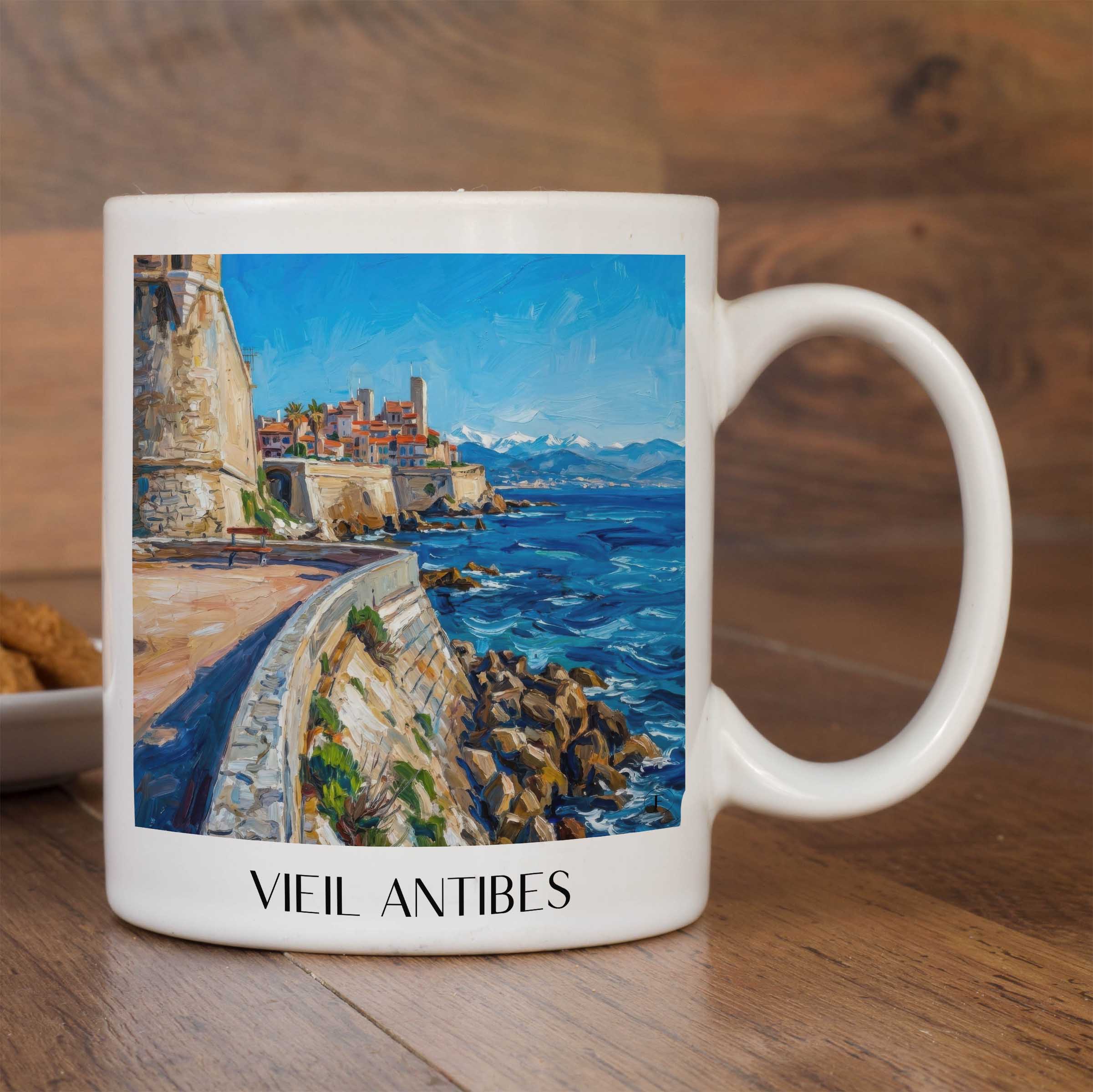 vieil-antibes-côte-d´azur-frankreich-kaffeebecher-oil-painting-oelgemaelde