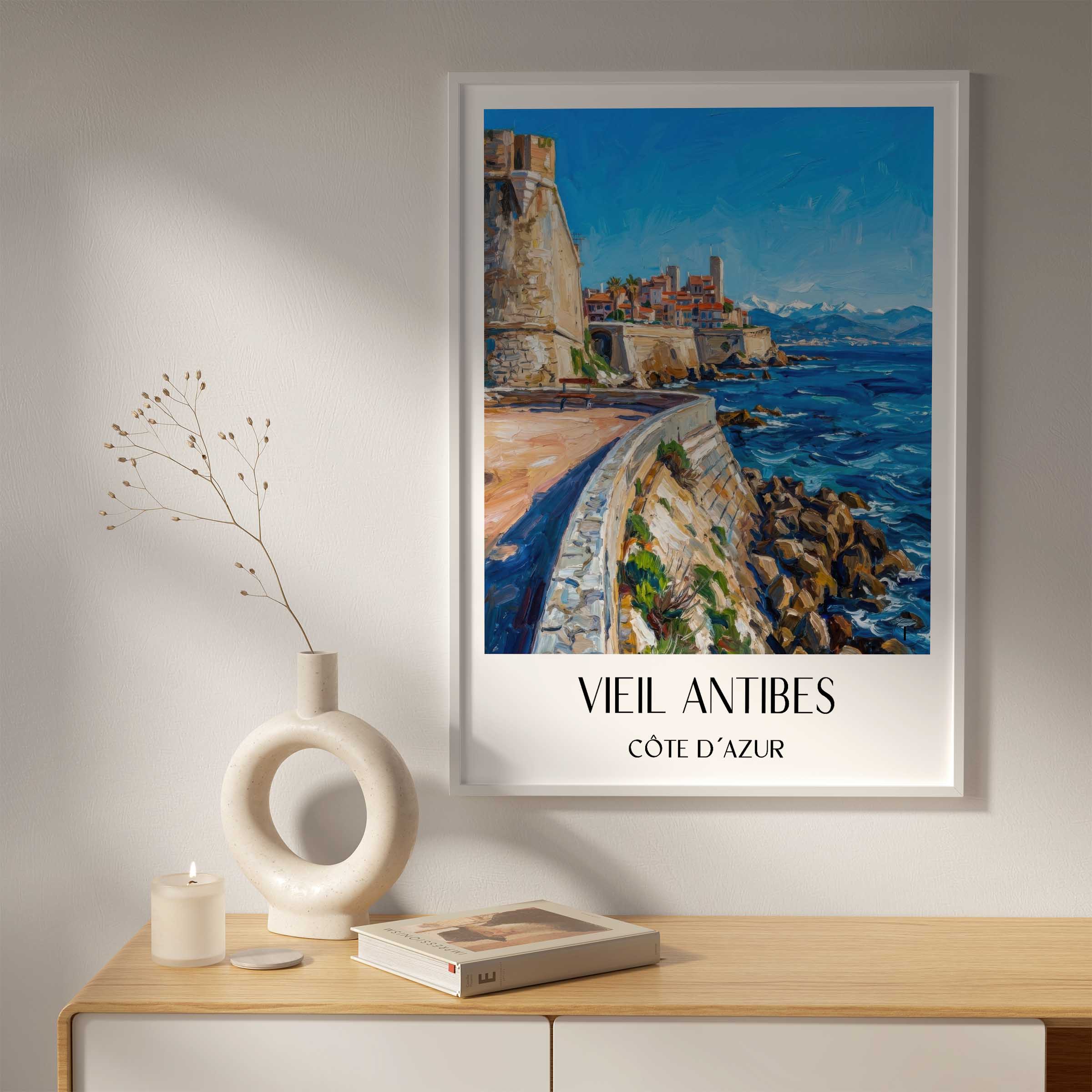 vieil-antibes-côte-d´azur-frankreich-poster-oil-painting-oelgemaelde