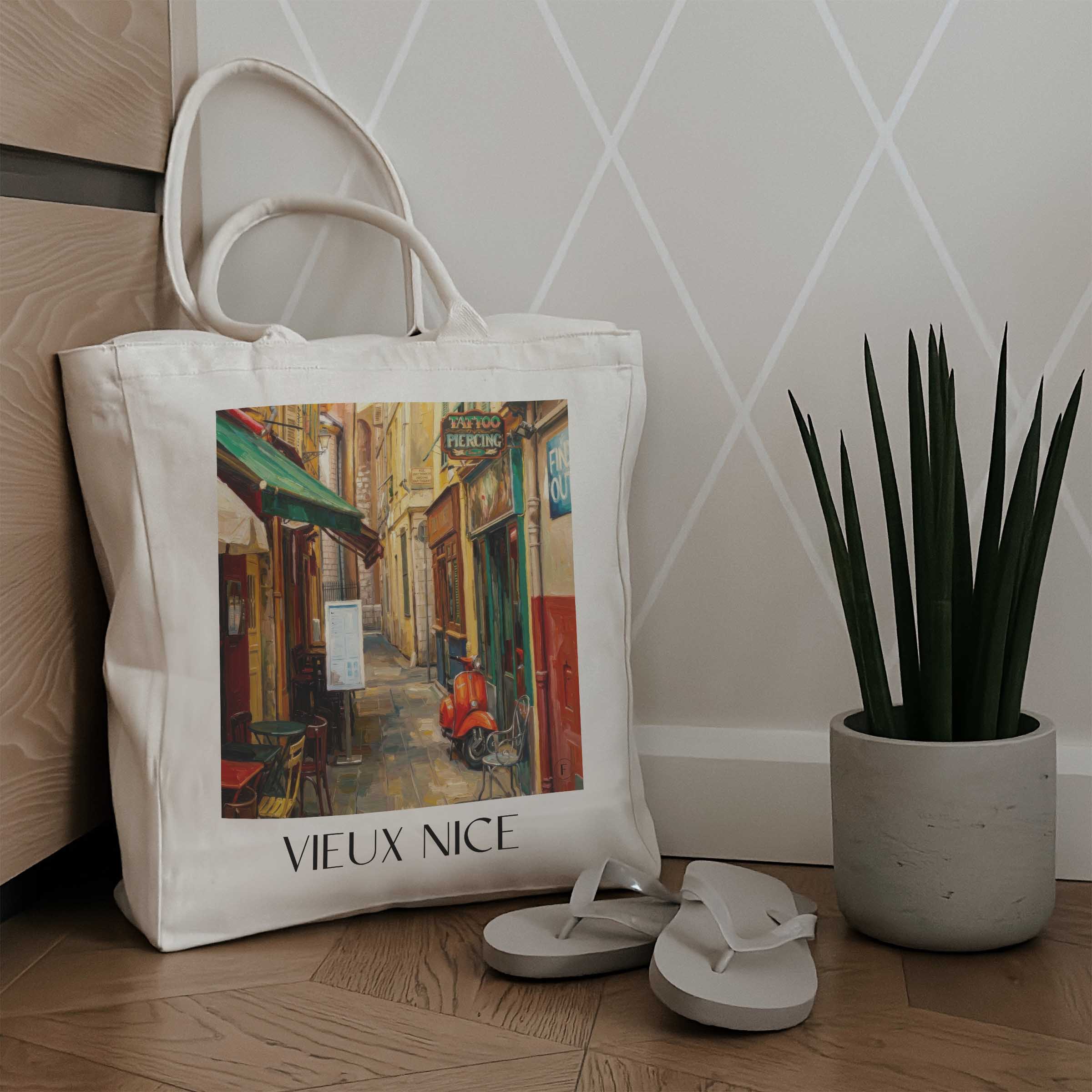 vieux-nice-nizza-frankreich-einkaufstasche-oil-painting-oelgemaelde
