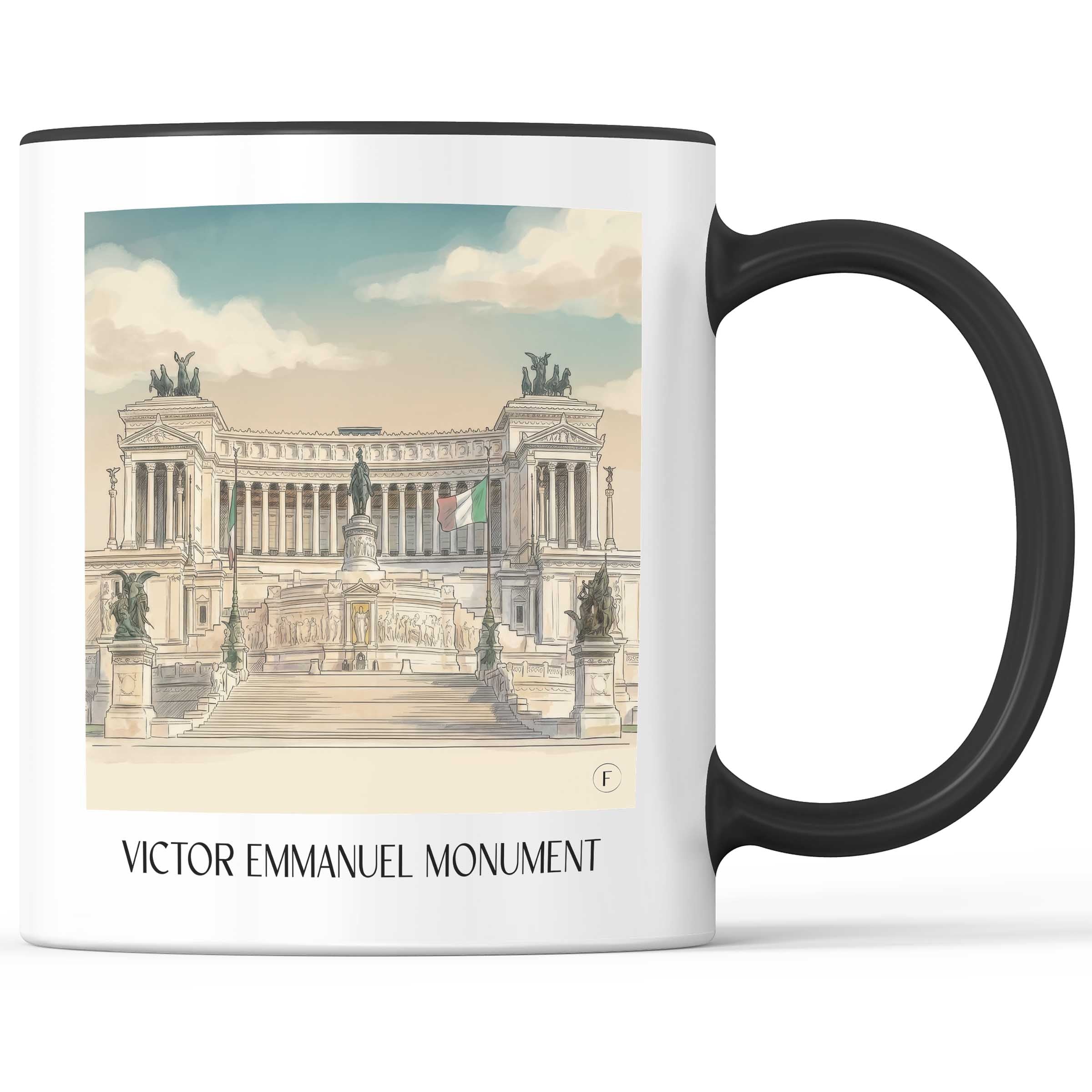 Viktor-Emanuelsdenkmal Kaffeebecher - Rom - Italien Becher - Kaffeetasse im Aquarell Stil - favplace