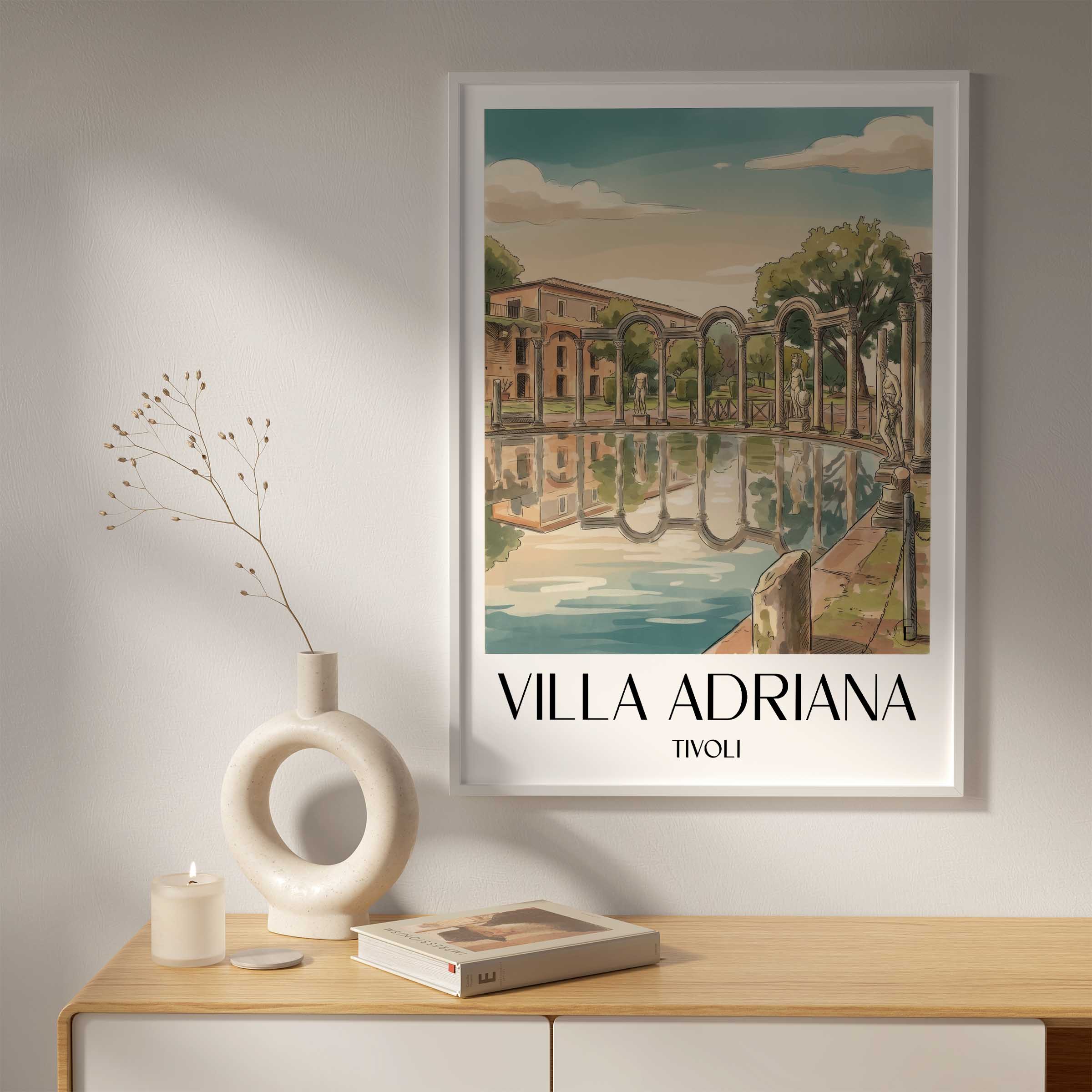 villa-adriana-tivoli-italien-poster-aquarell