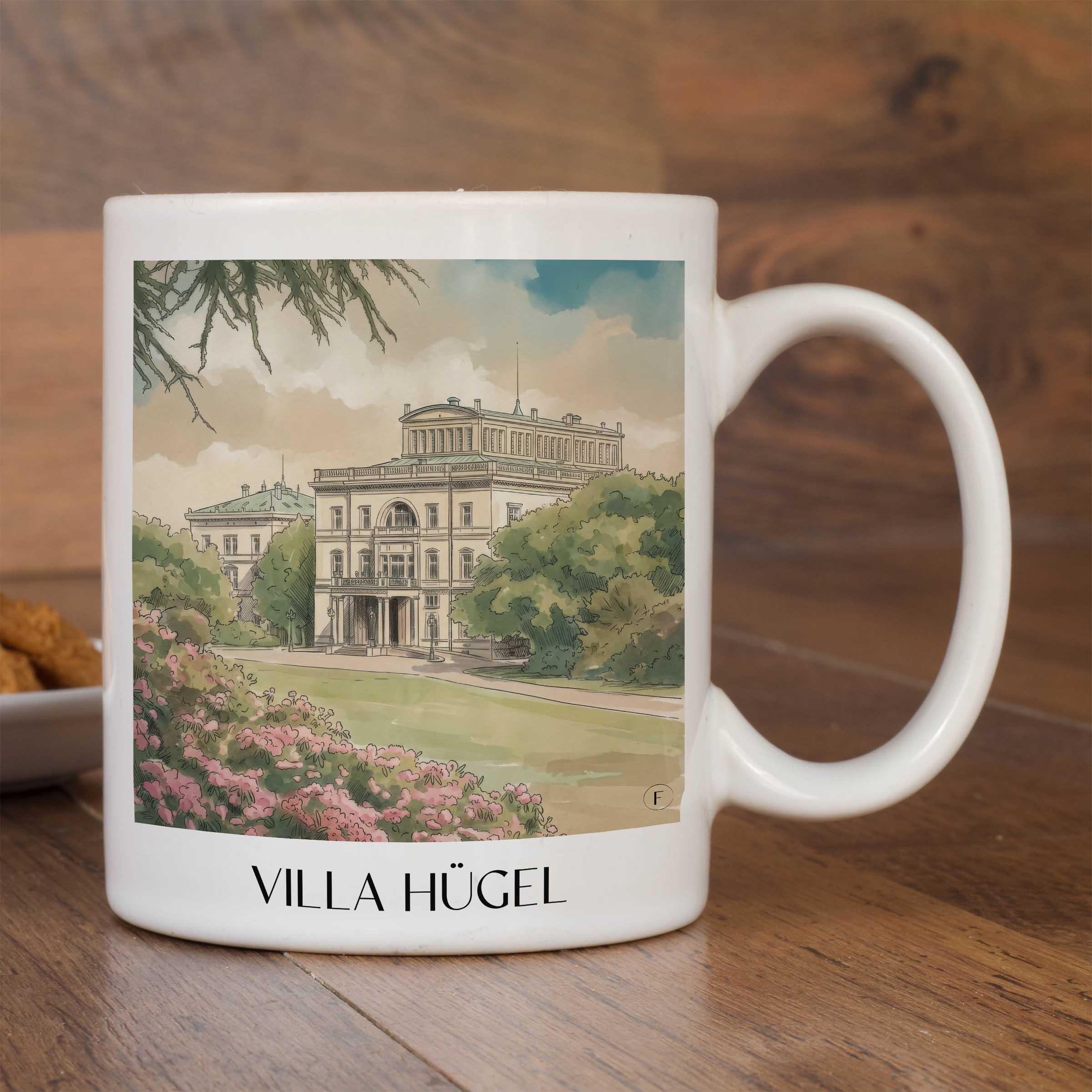 villa-hügel-essen-deutschland-kaffeebecher-aquarell