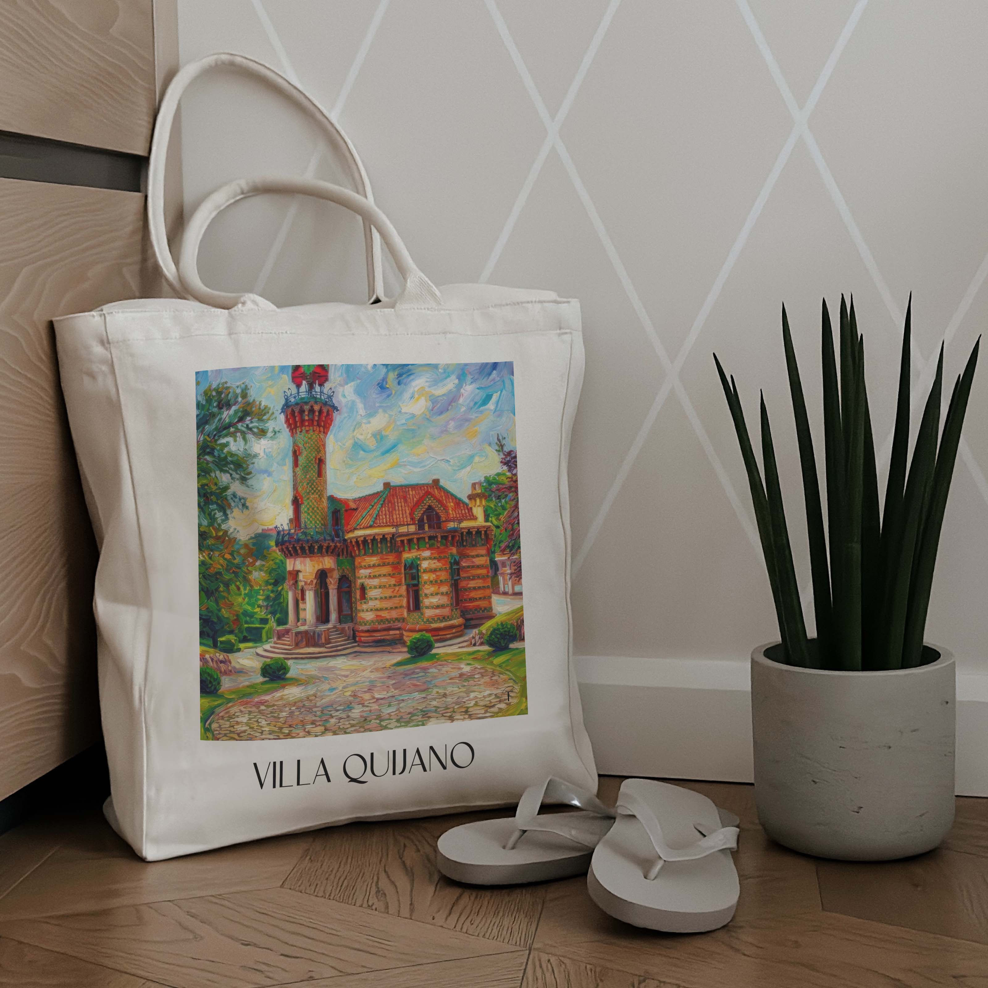 villa-quijano-comillas-spanien-einkaufstasche-oil-painting-oelgemaelde