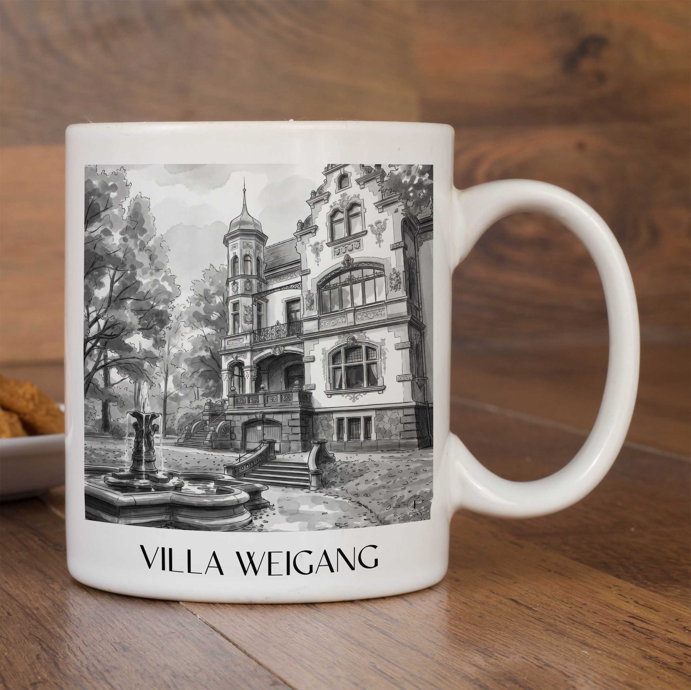 villa-weigang-dresden-deutschland-kaffeebecher-aquarell-schwarz-weiss