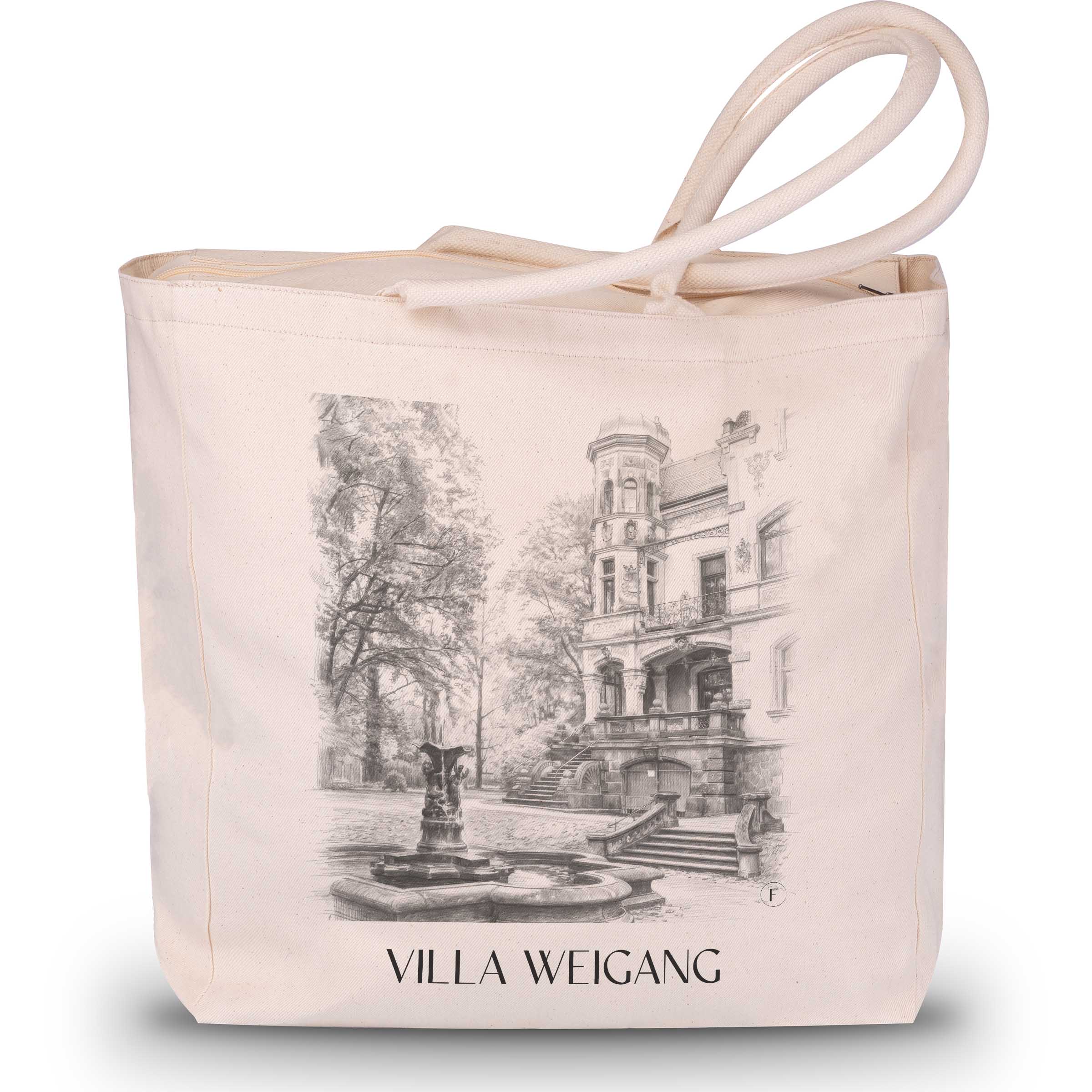 villa-weigang-dresden-deutschland-einkaufstasche-bleistift-zeichnung-drawing