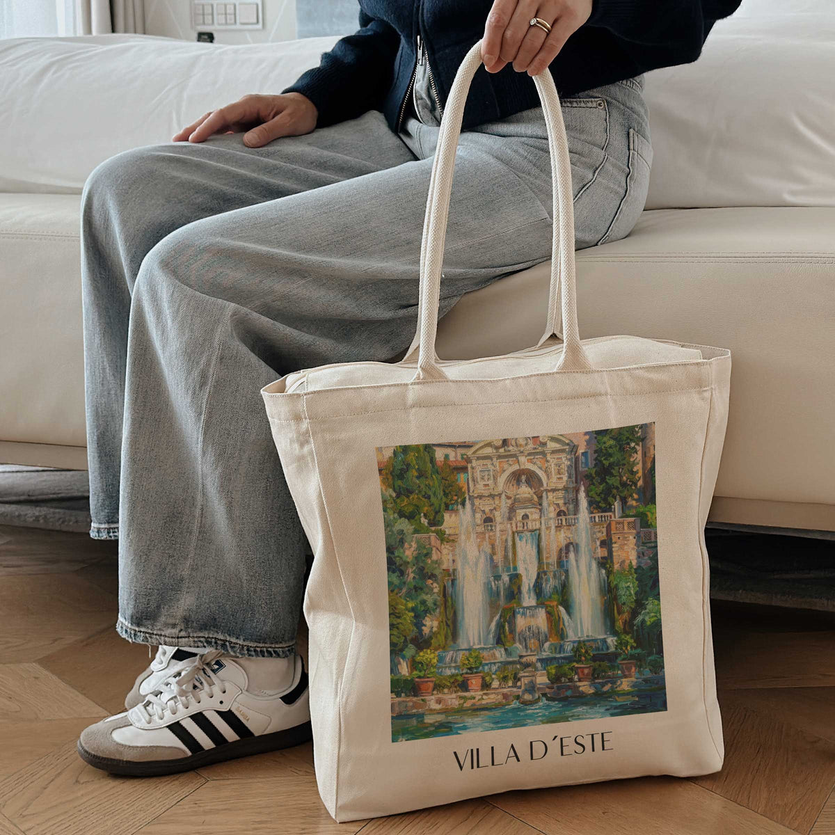 villa-d´este-tivoli-italien-einkaufstasche-oil-painting-oelgemaelde