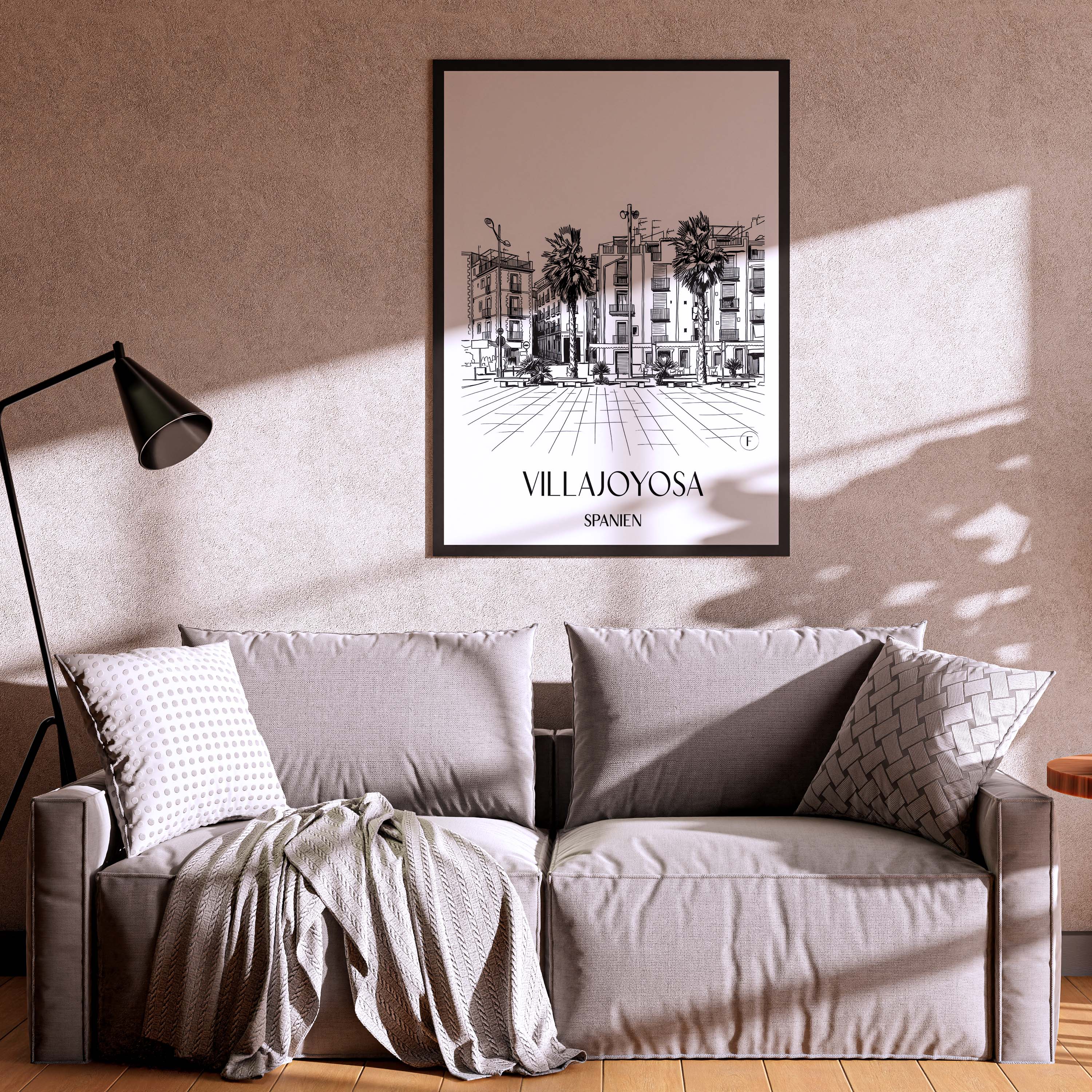 villajoyosa-spanien-spanien-poster-skizze